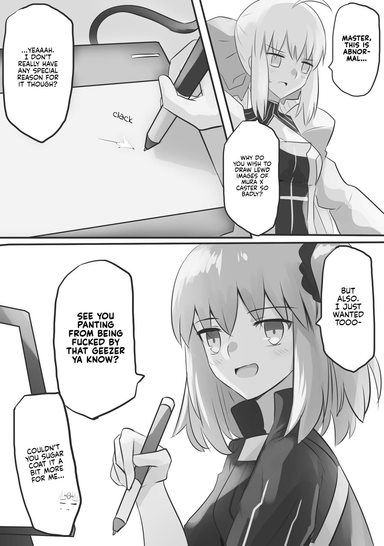 Old Man Mura x Caster 1 - Fate grand order Step Sister - Page 3