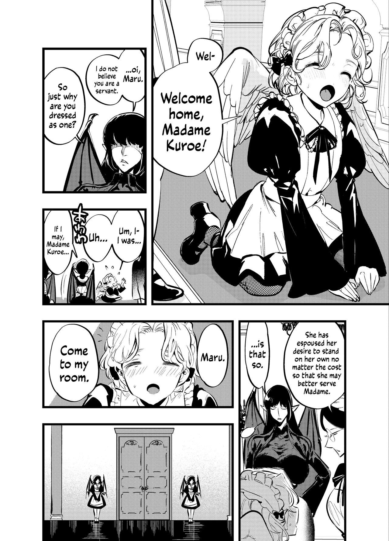 Public Sex Futanari Akuma to Moumoku Tenshi | Futanari Devil and the Blind Angel - Original 4some - Page 5