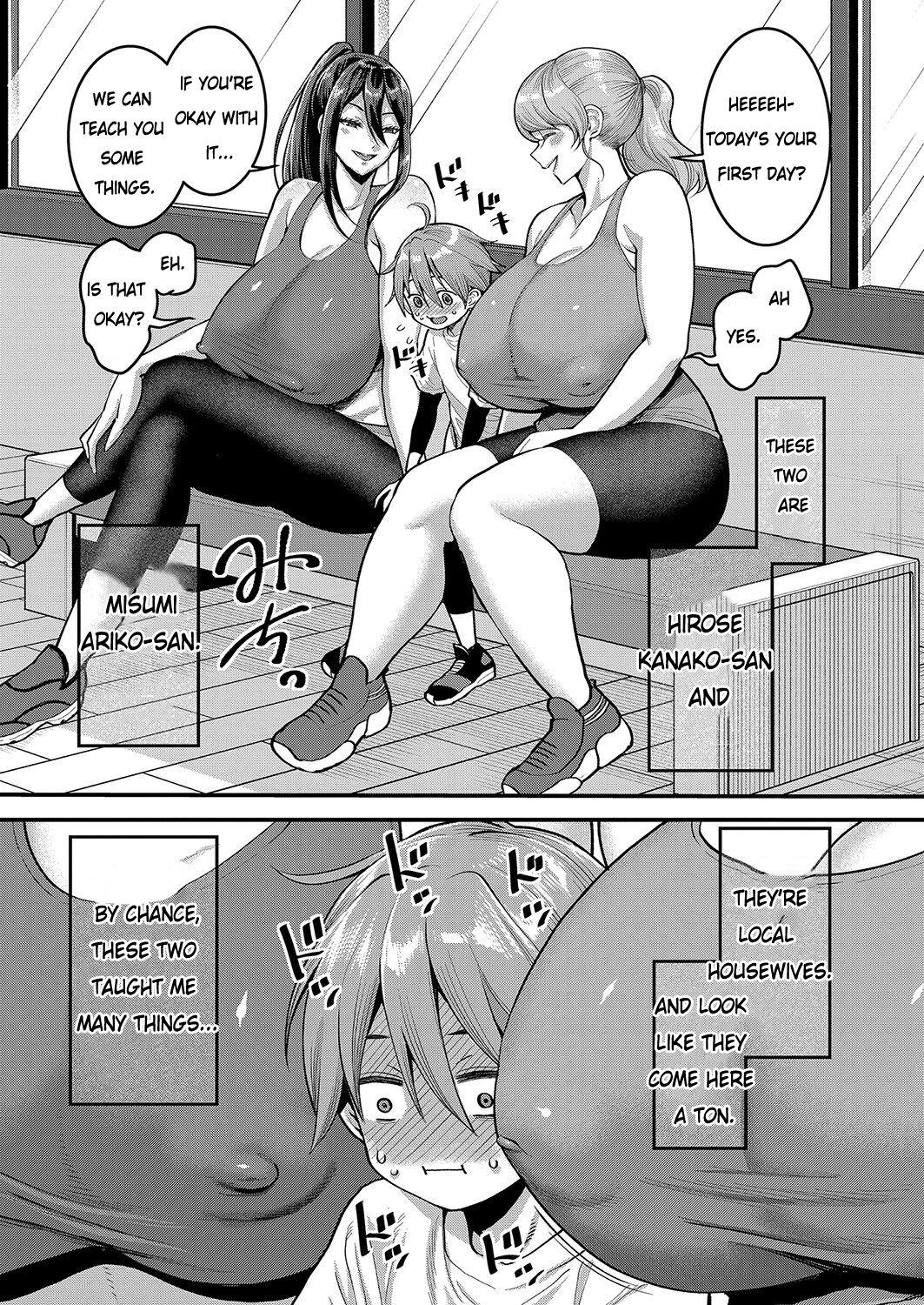 Hentai Hitoduma Jym de Acchi mo Kitaerareru Boku | I Can Train At The Perverted Housewife Gym Too 2