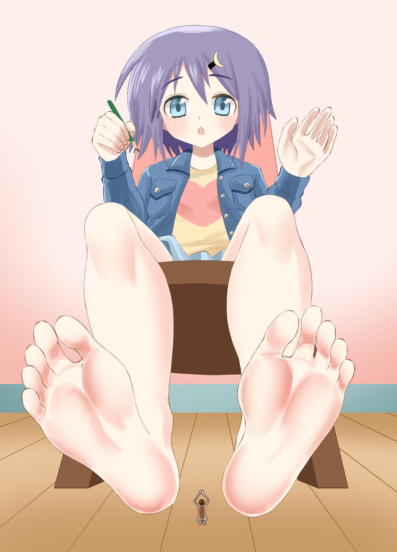 A CG collection of getting smaller and being stepped on by a girl 53