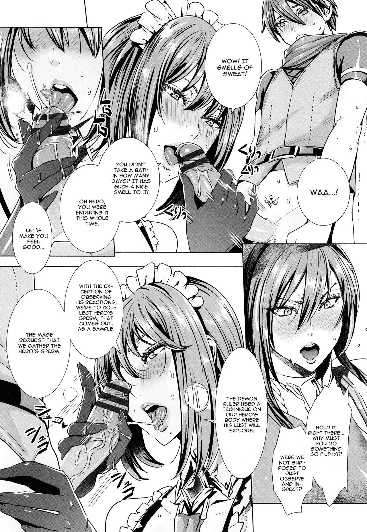 Gay Averagedick Ippai Itte ne, Yuusha-sama | Please Cum for Me My Hero Breasts - Page 11
