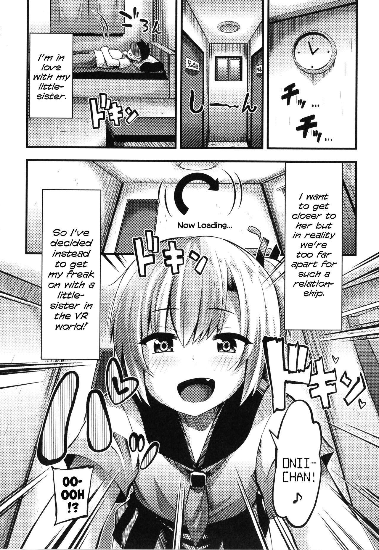 Free Amateur Porn VR Imouto wa Sugu Soko ni | My VR Little-Sister is Just Around the Corner Throatfuck - Page 4