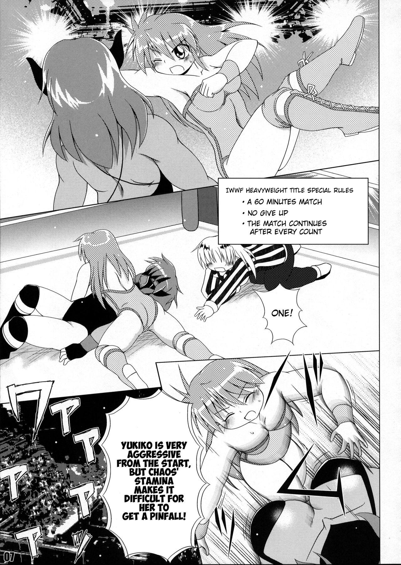 Fucked Hard (COMIC1☆6) [Soket=Pocket (Soket)] Mighty Yukiko vs Dark Star Chaos (FALLIN' ANGELS4 (WRESTLE ANGELS)) - Wrestle angels Culo Grande - Page 3