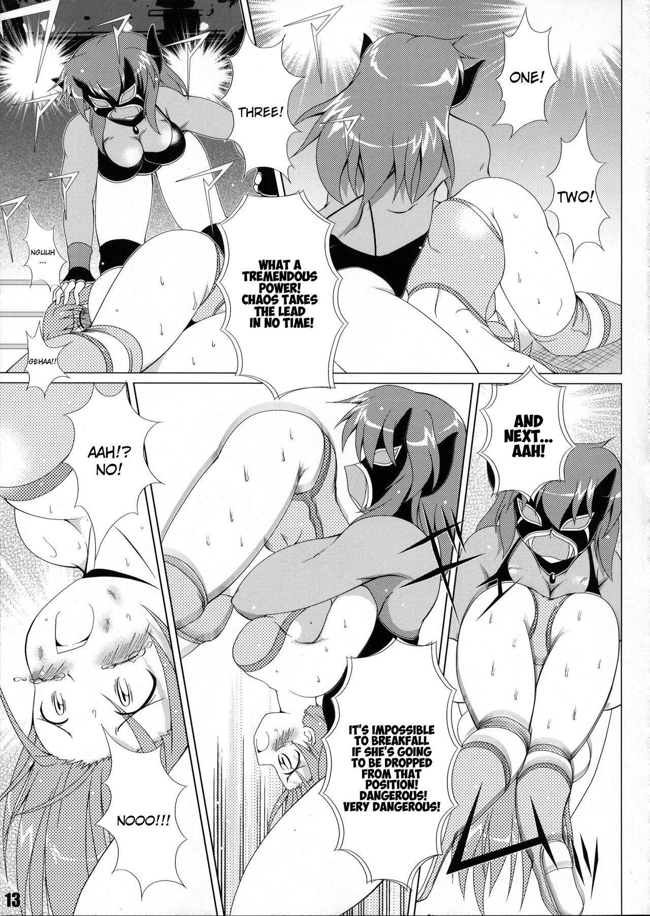 Mother fuck (COMIC1☆6) [Soket=Pocket (Soket)] Mighty Yukiko vs Dark Star Chaos (FALLIN' ANGELS4 (WRESTLE ANGELS)) - Wrestle angels Teenporno - Page 9