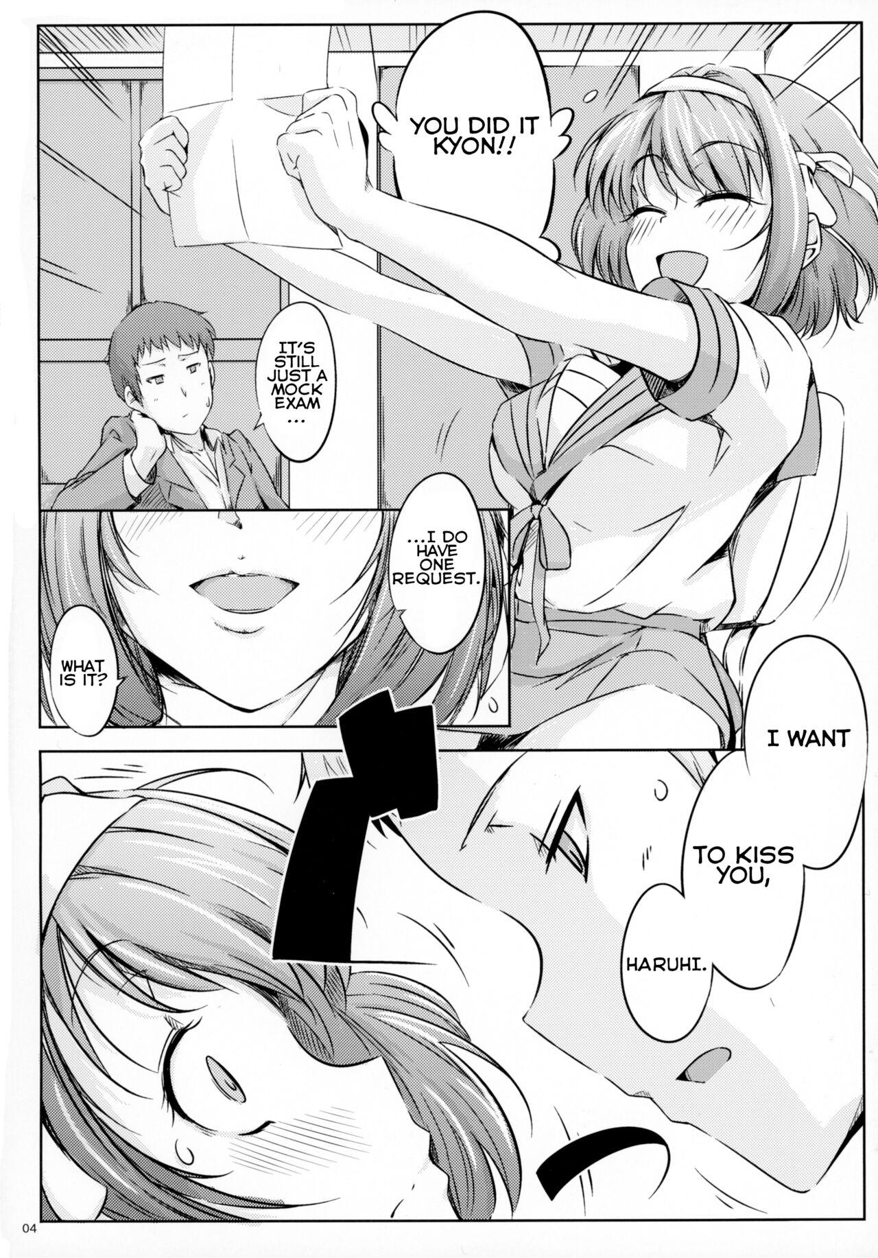 Amature Harubon - The melancholy of haruhi suzumiya | suzumiya haruhi no yuuutsu Dick Sucking Porn - Page 4