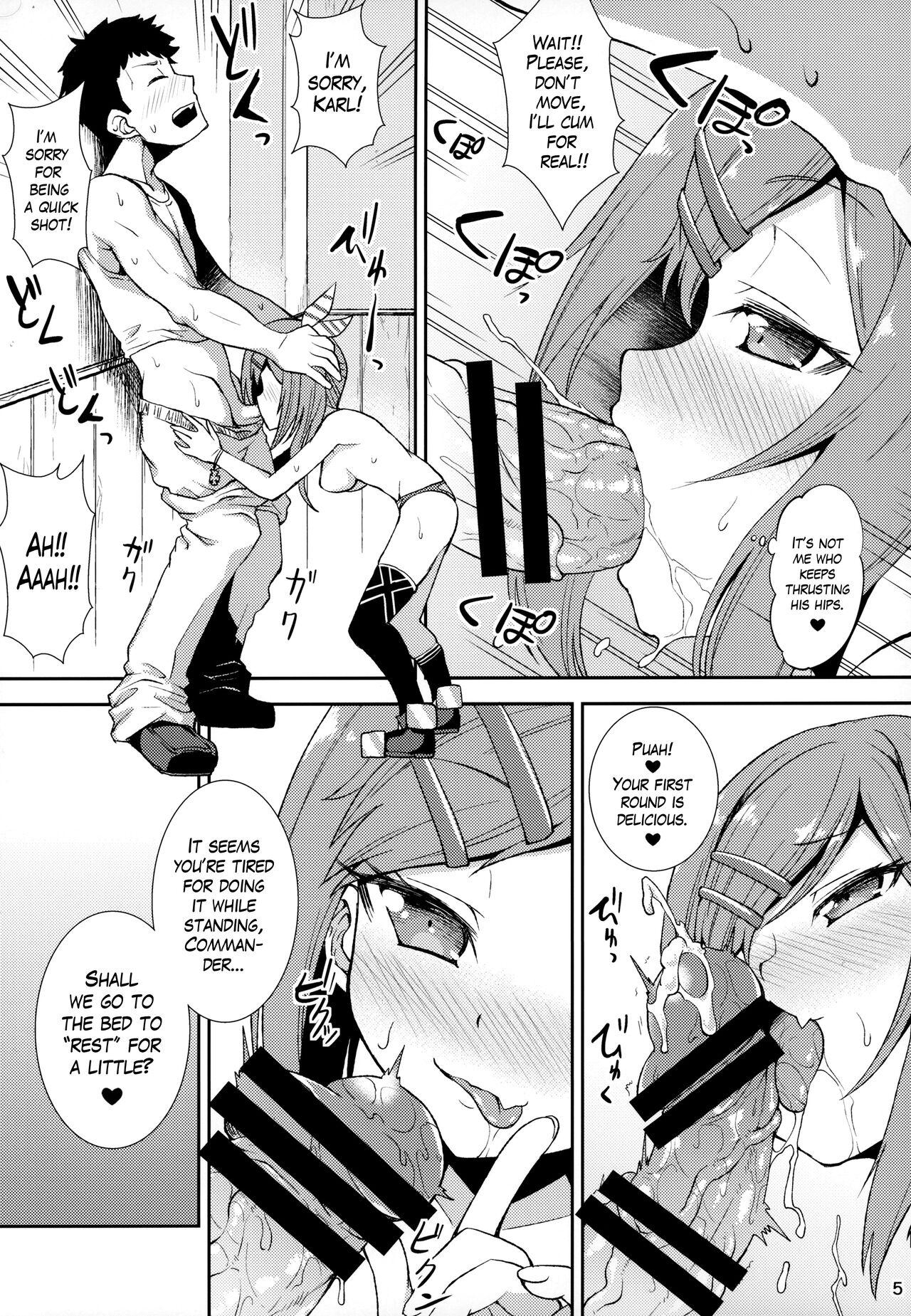 Pick Up Z20 no Shikikan Asobi. | Z20 having fun with her Commander - Azur lane Gay Bang - Page 4