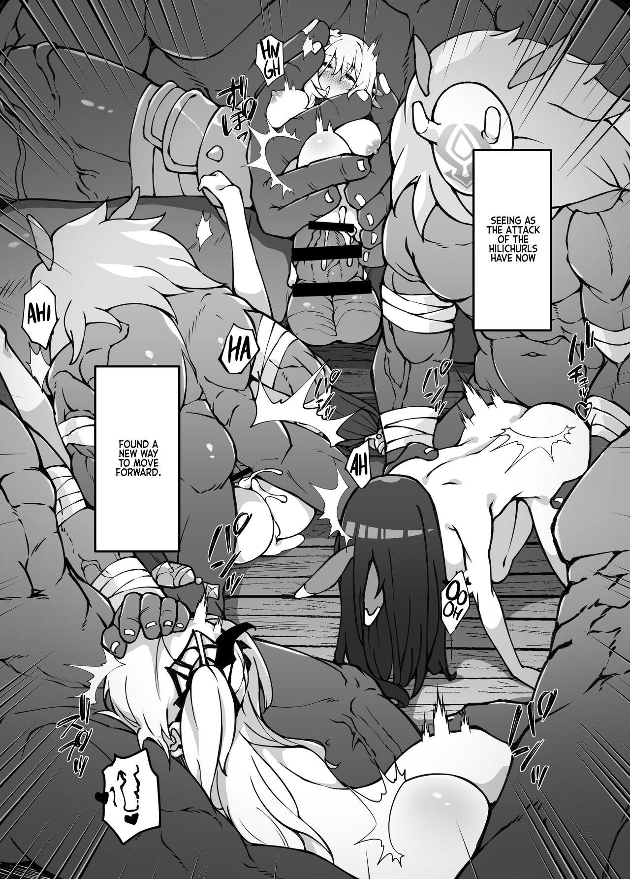 Menage [Karouke (Karou)] The Attack of the Hilichurls II ~The Invasion's Prelude~ Noelle,Chivalric Blossom that withered~ (Genshin Impact) [English] [Kyuume] [Digital] - Genshin impact Free Blow Job - Page 8
