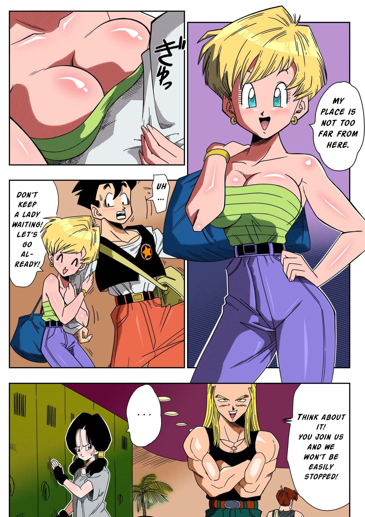 Gay Hairy LOVE TRIANGLE Z Part 1-4 - Dragon ball z Gagging - Page 5