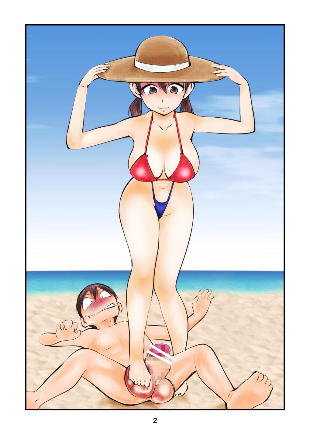 Legs Denma Kyoudai & Juumai in Beach - Original Officesex - Picture 2