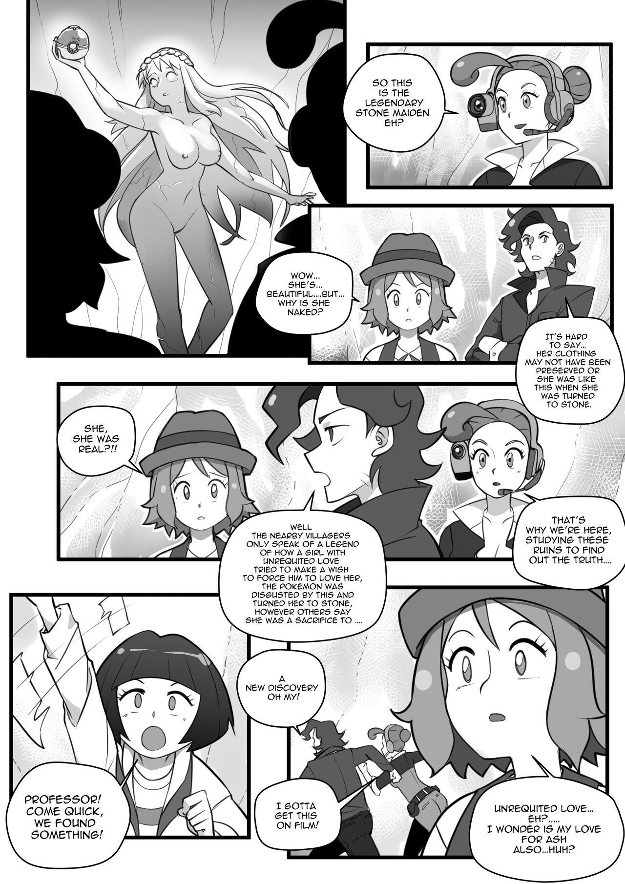 Bang Bros Serena: A Petrified Sacrifice though time! - Pokemon | pocket monsters Ass Lick - Page 1