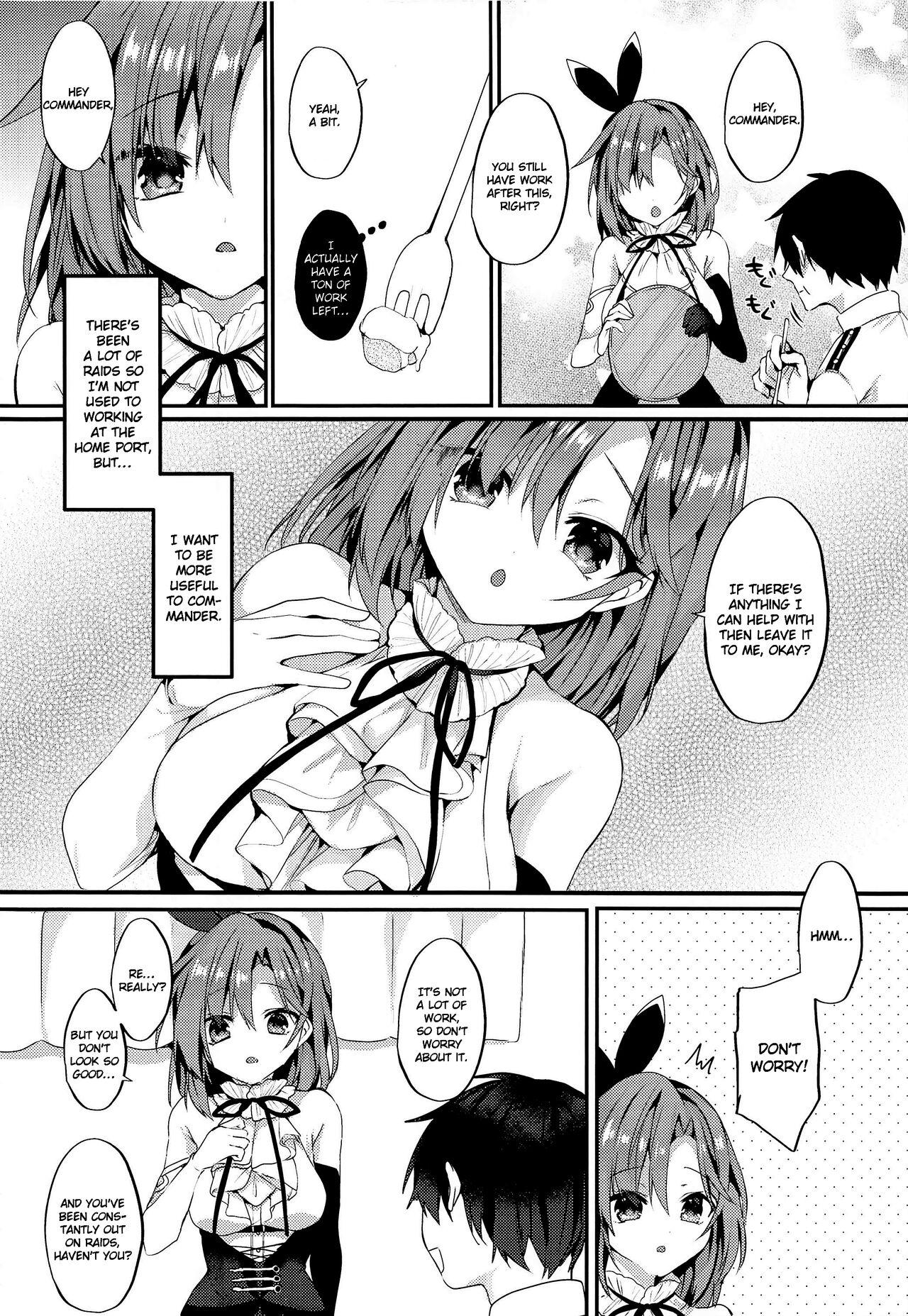 Small Tits Yasashiku Shitai no | I Want to Be Nicer to You - Azur lane Flagra - Page 4