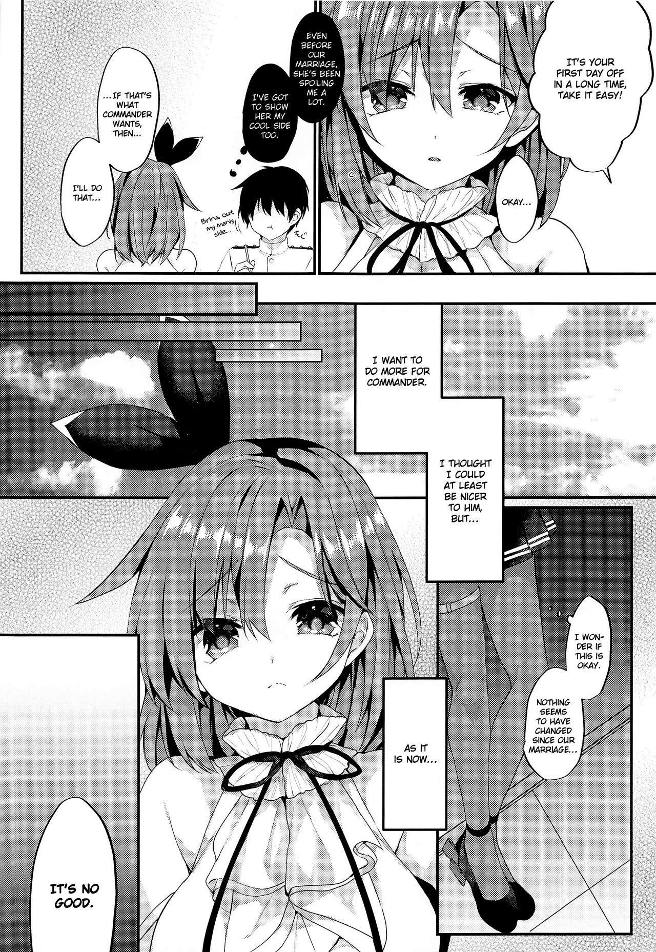 Small Tits Yasashiku Shitai no | I Want to Be Nicer to You - Azur lane Flagra - Page 5