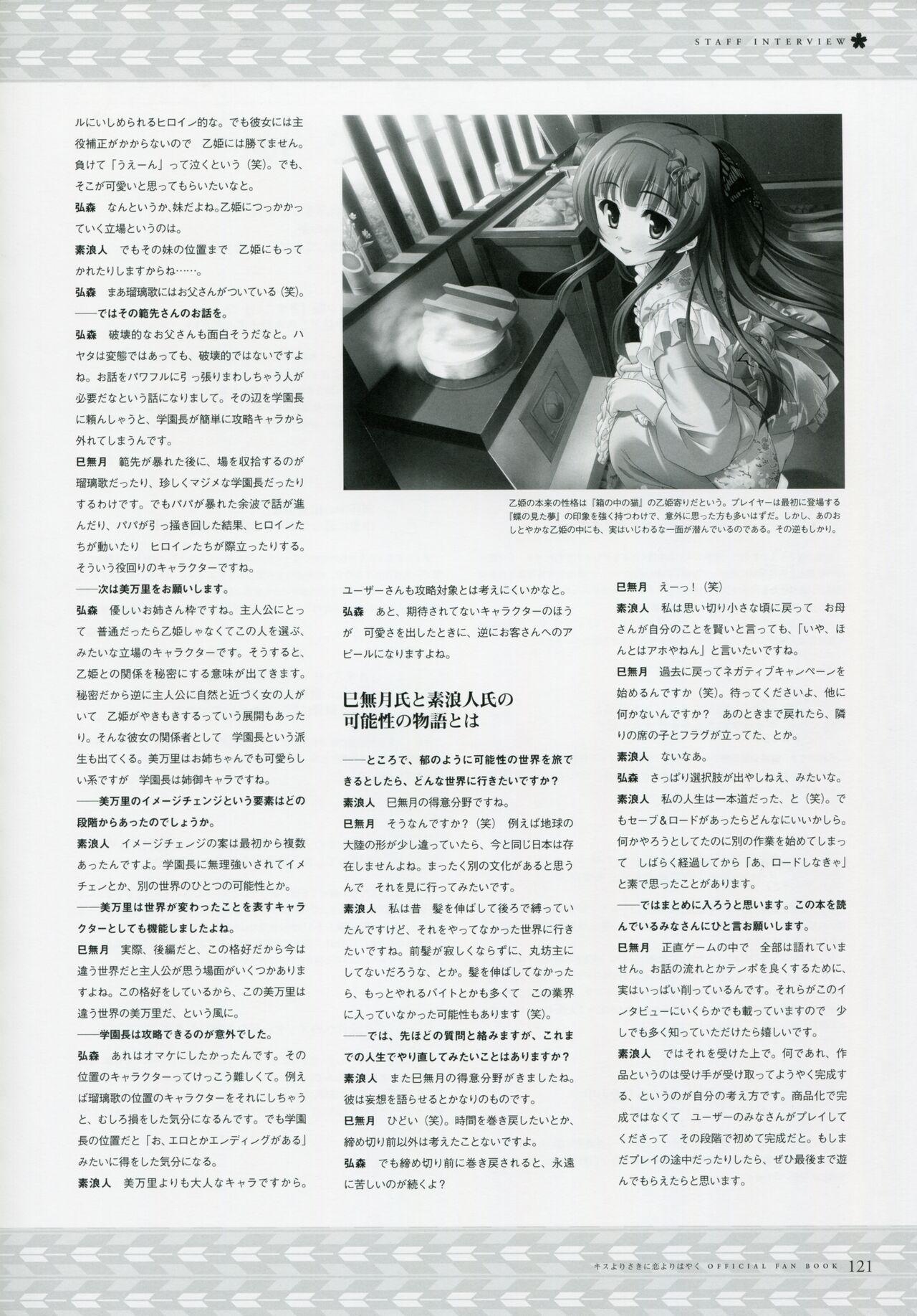 Kiss Yori Saki ni Koi Yori Hayaku Official Fan Book 130