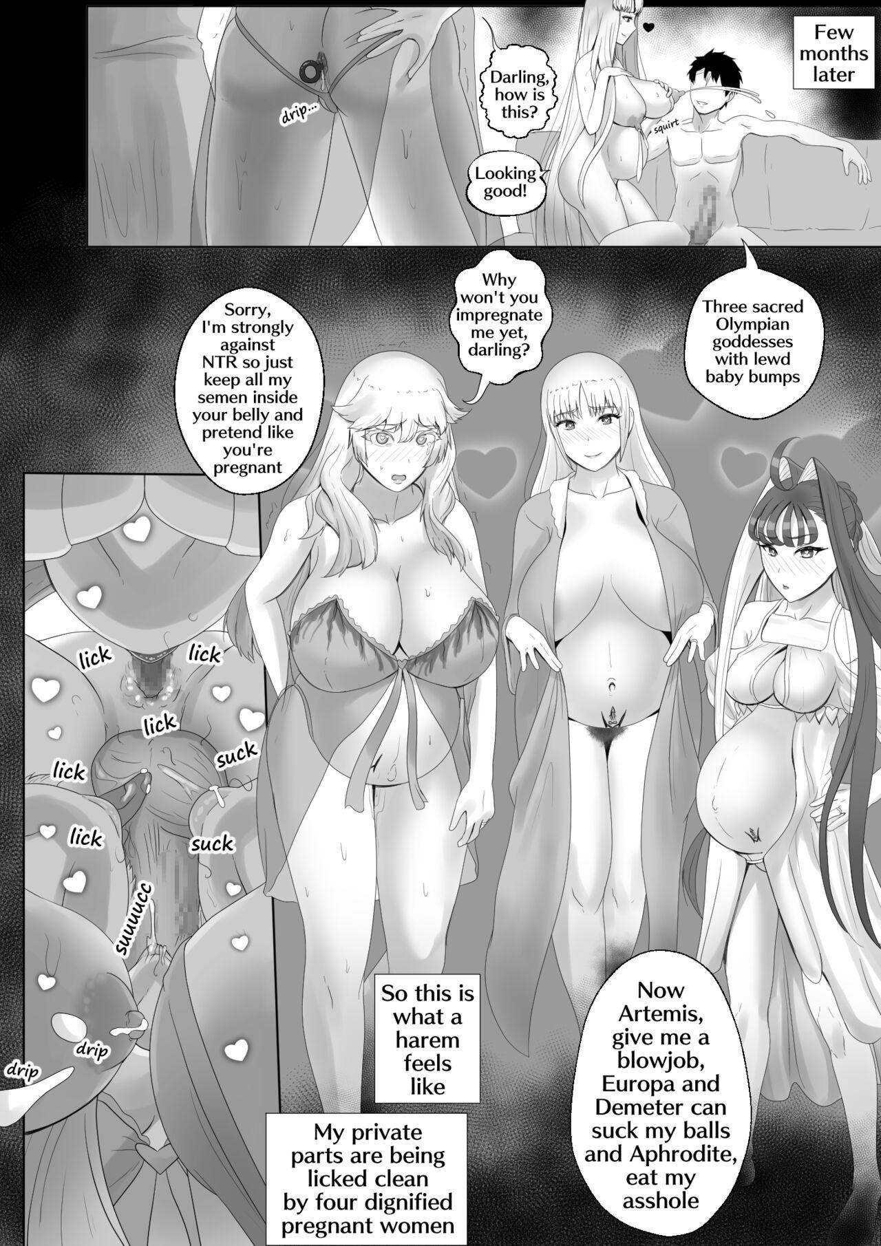 Pica Olympus Megami Harem no Erohon | Olympus Goddesses Harem Comic - Fate grand order Lesbian Sex - Page 9