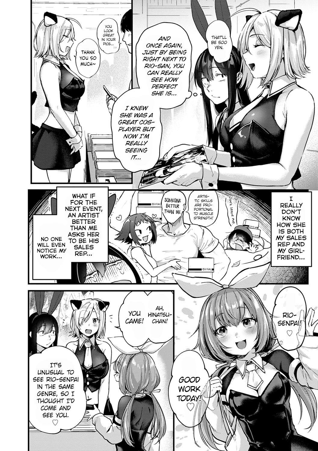 Face Doujin Sakka wa After 3P no Yume o Miru ka | Do Doujin Artists Dream of Threesome Sex After Work? Lovers - Page 2