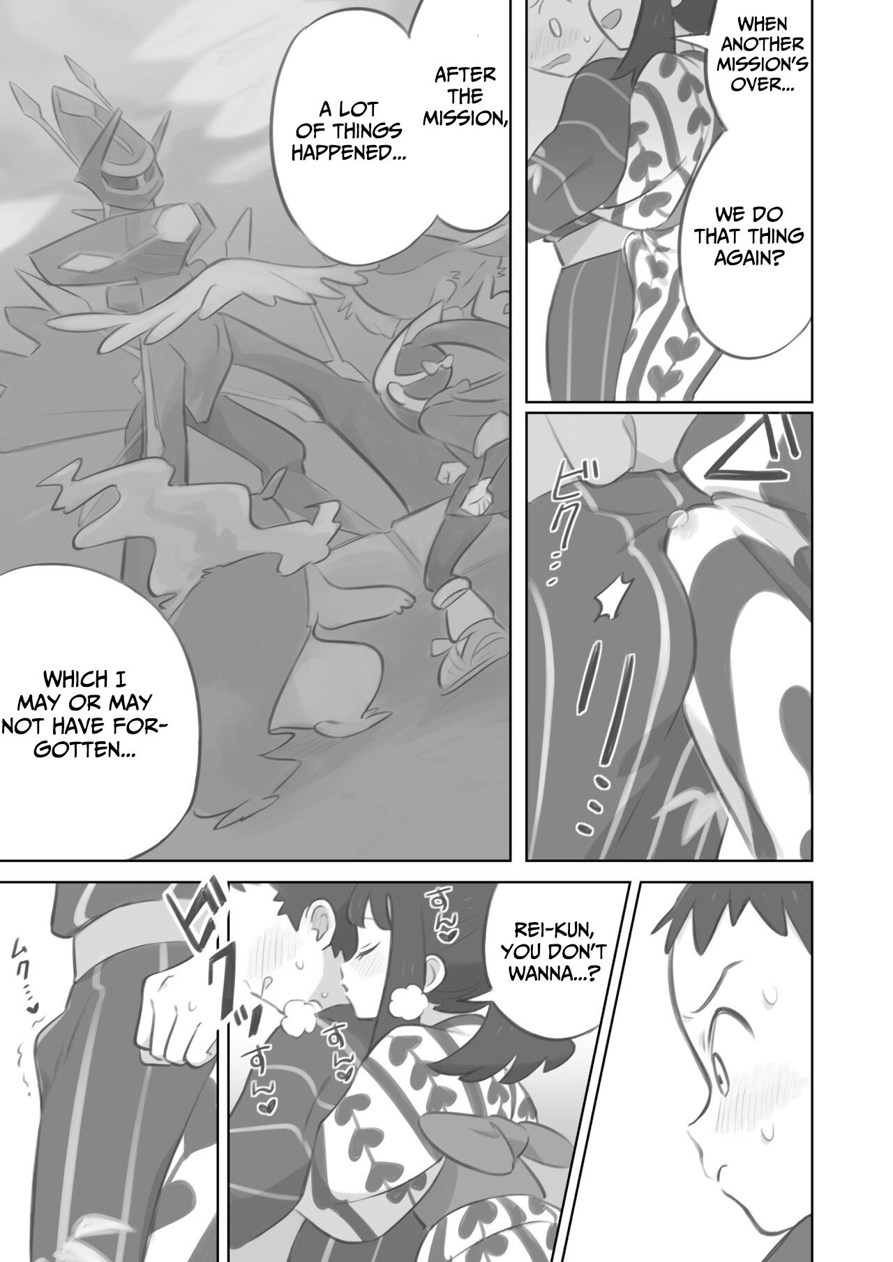 Hidden Camera Futanari shujinkō-chan ga Teru senpai o horu manga 2 - Pokemon | pocket monsters Dorm - Page 5
