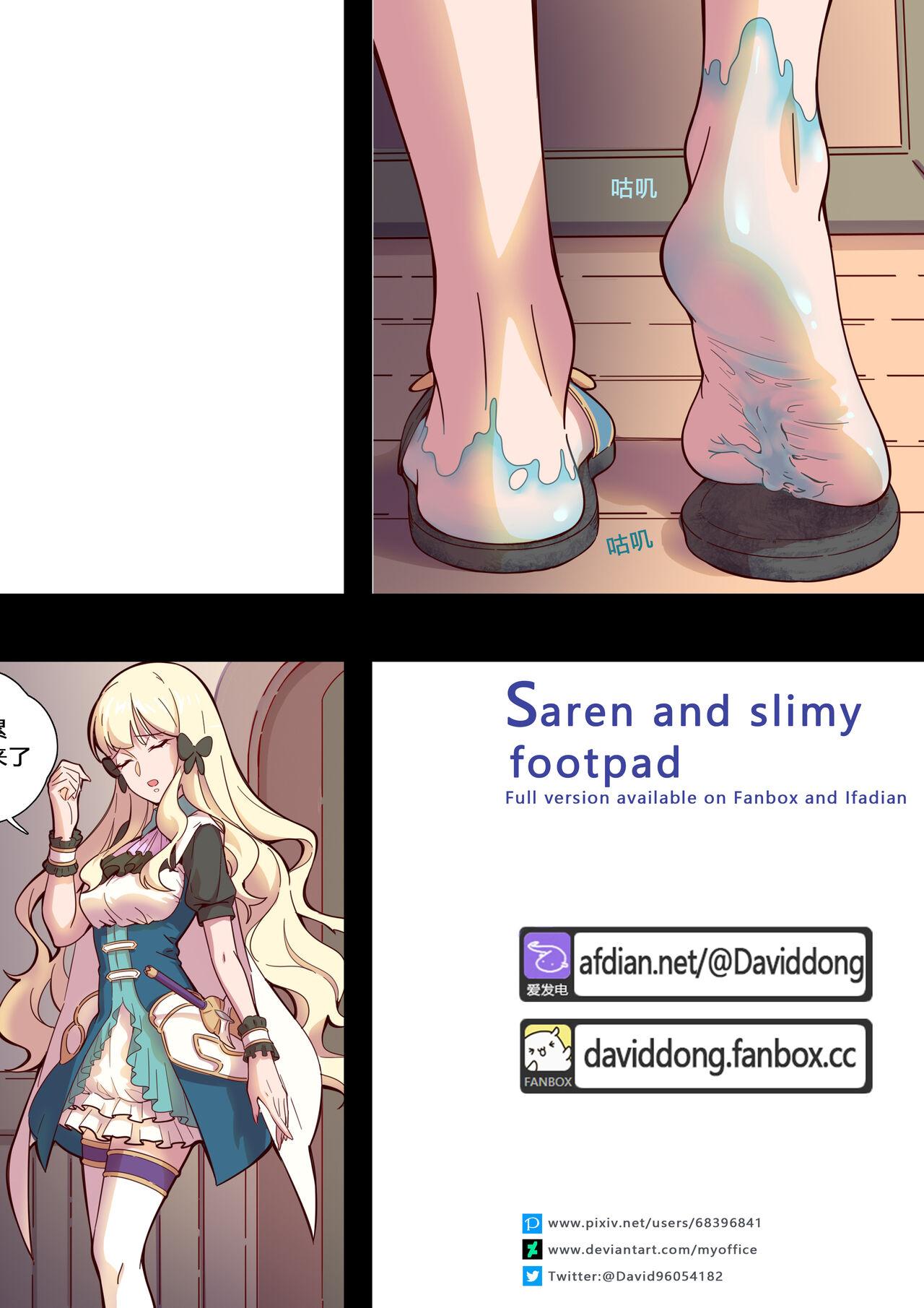 Girl On Girl - Saren and slimy footpad - Princess connect Hung - Page 1