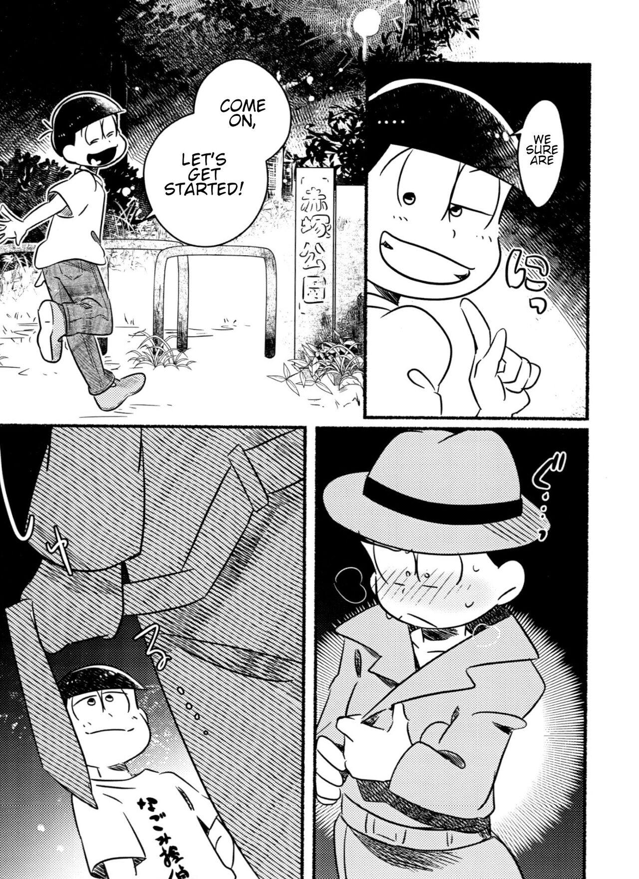 Adult Inspector Choromatsu walks naked at night and does XXX in the public eye R18 book - Osomatsu san Seduction Porn - Page 4