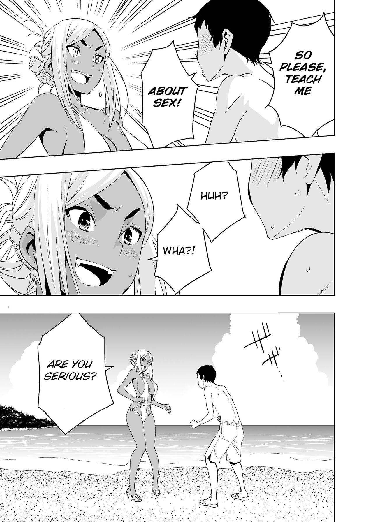 Girlsfucking Natsuyasumi, Yanmama no Oba to White Chick - Page 8