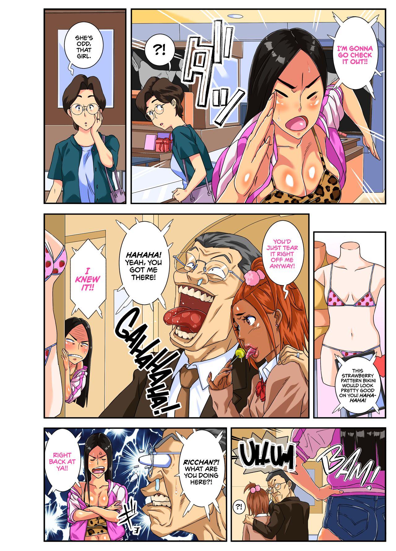 Tiny Yabai yo!! Bakunyuu Yankee Musume Ricchan! | Oh God! My Delinquent Daughter Ricchan Has Huge Tits! - Original Barely 18 Porn - Page 4