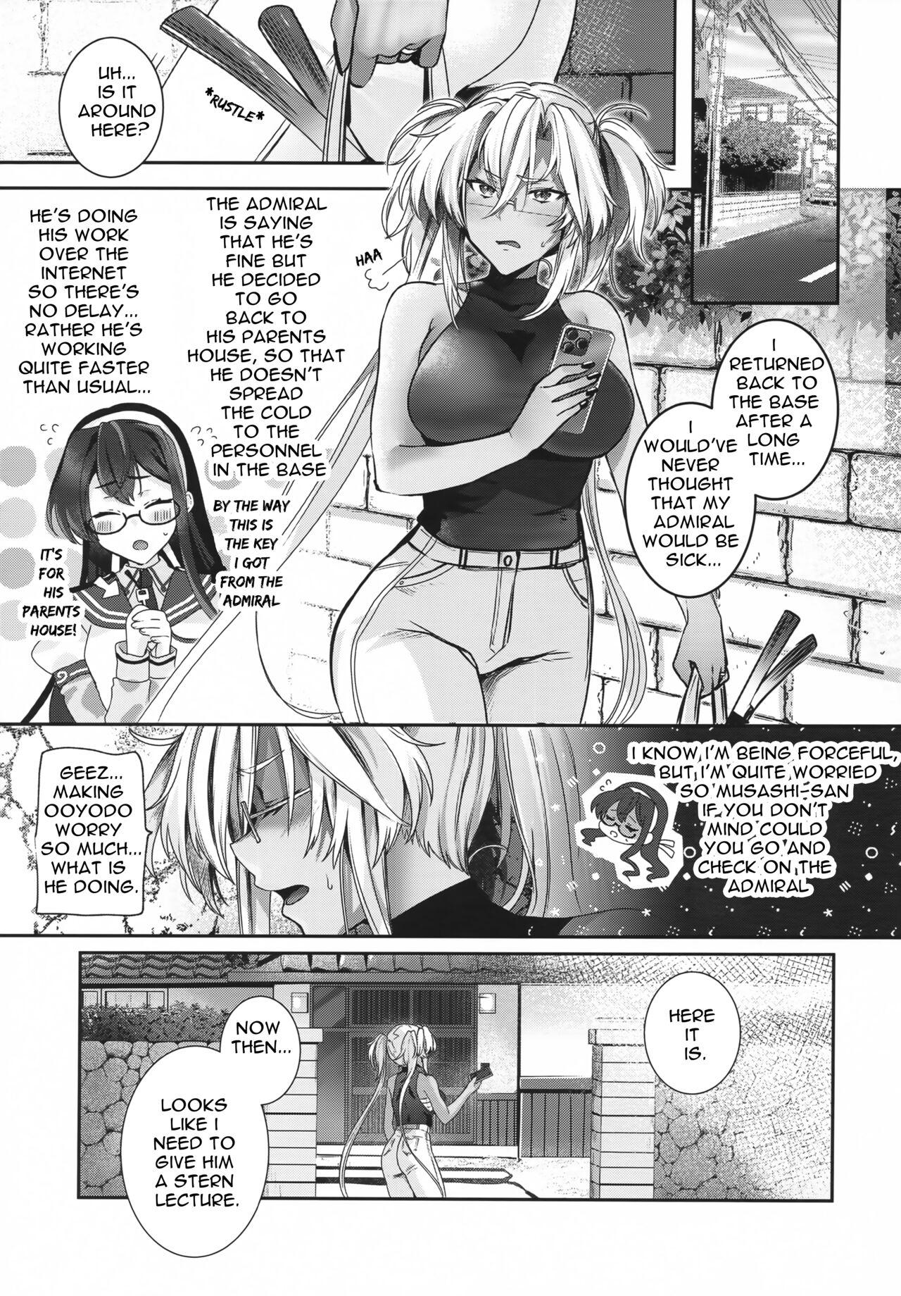 Escort Musashi-san no Yoru Jijou Anata no Ai Kagi Hen - Kantai collection Couples - Page 4