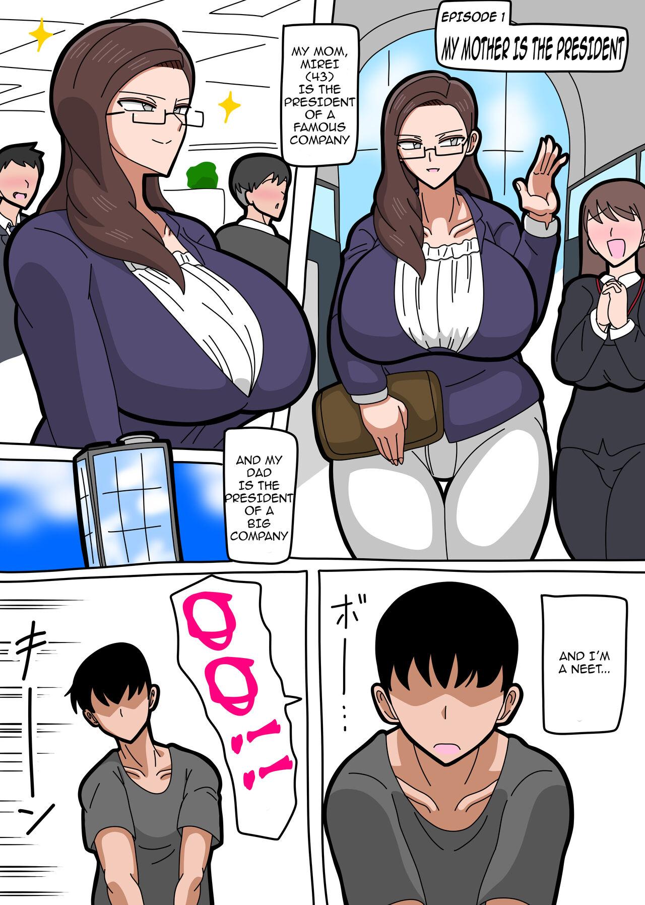 Gay 3some Kaa-san wa Onna Shachou | My Mother is the President - Original Barely 18 Porn - Page 2