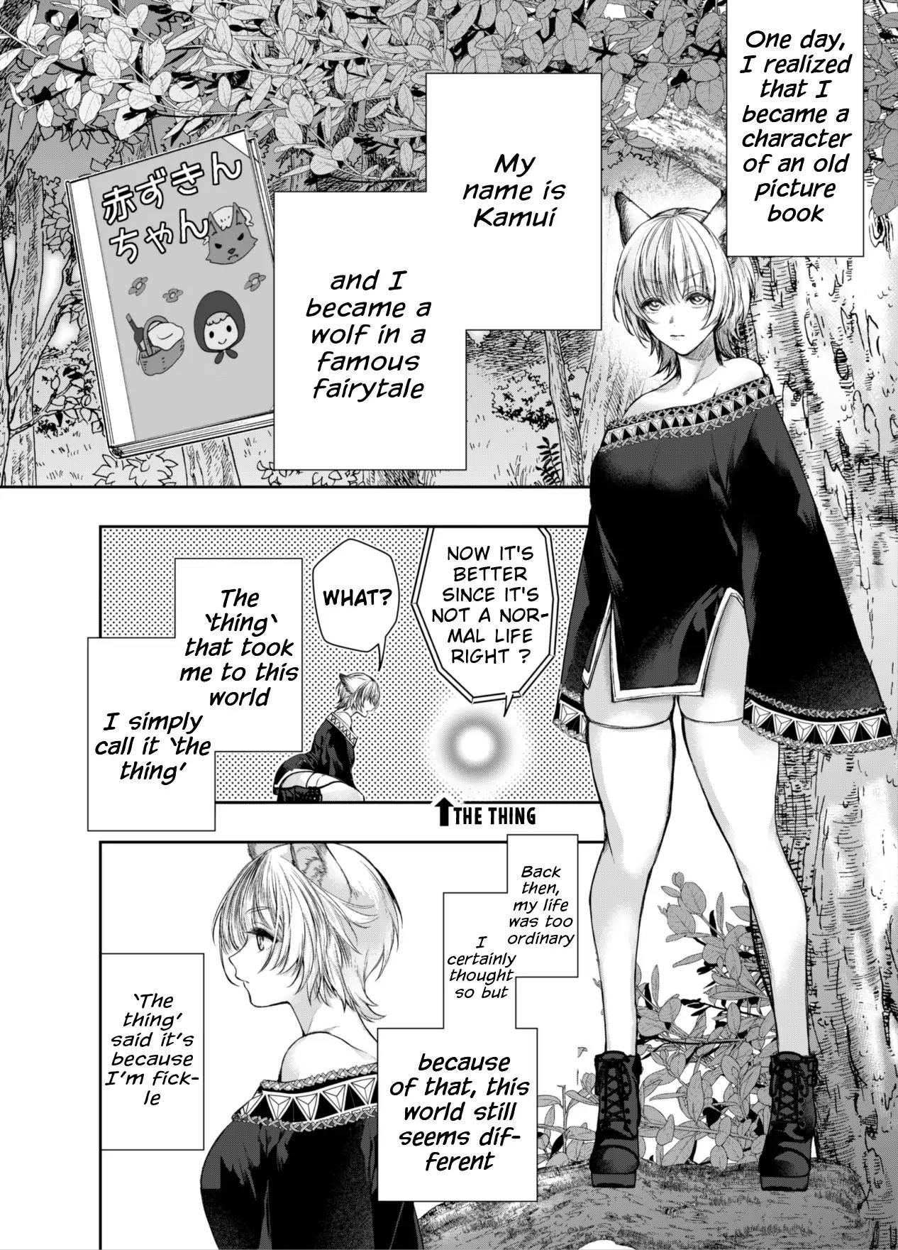 Big Ass Muttsuri Akazukin-kun Kara wa Nige Rarenai | I Can't Escape From Mr. Naughty Red Riding Hood - Original Tits - Page 3