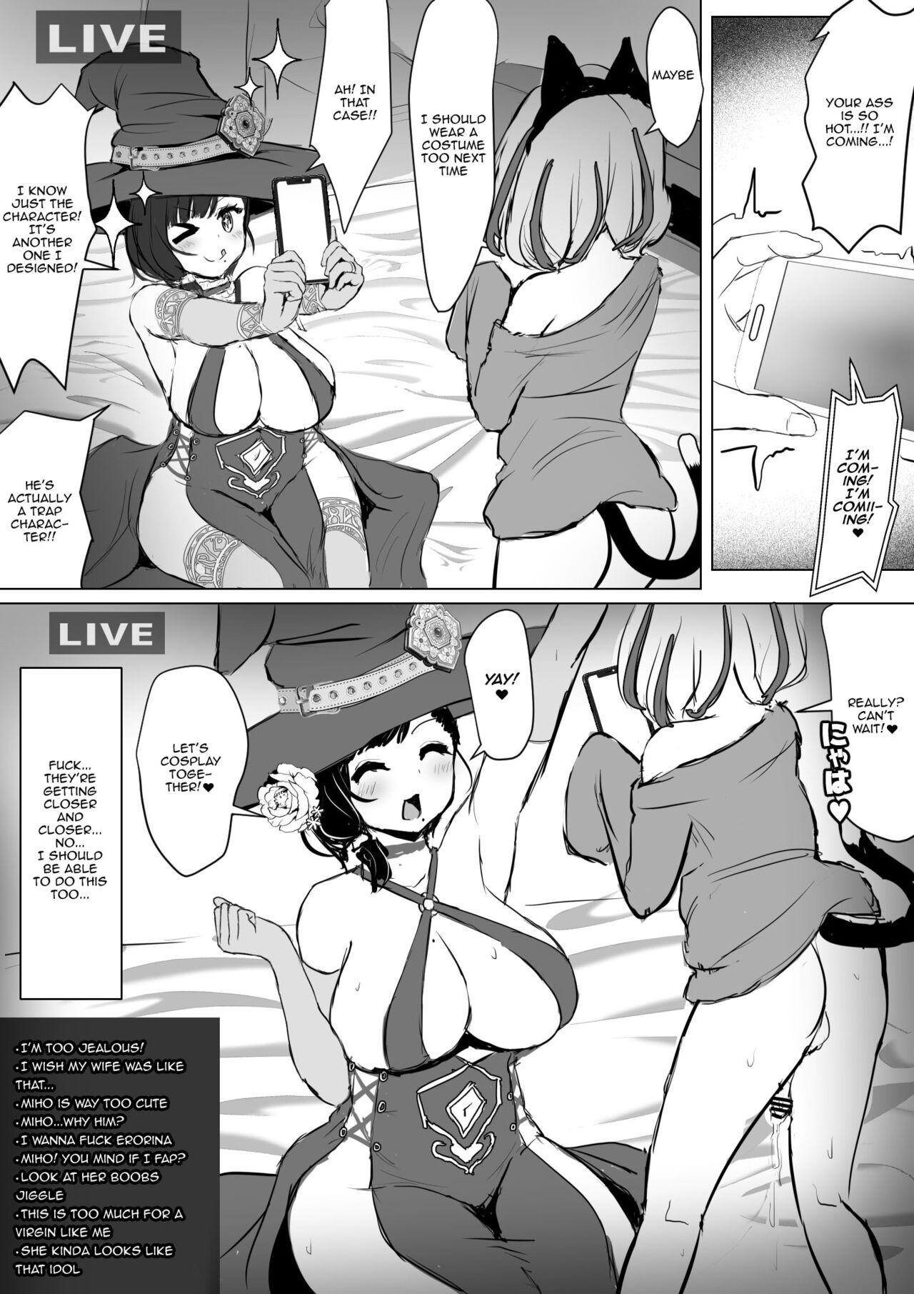 [Fuzume] Otaku na Tsuma(Eshi) ga Yarichin Haishinsha ni Netorareru Hanashi | The Story of My Otaku Wife (Artist) Getting Fucked By a Playboy Streamer [English] {Doujins.com} 65