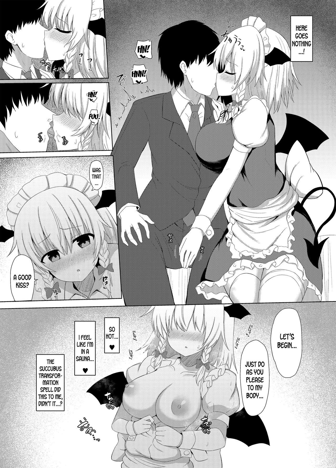 Rough Sex Patchouli no Jikken de Succubus ni Natta Sakuya-san - Touhou project Guys - Page 9