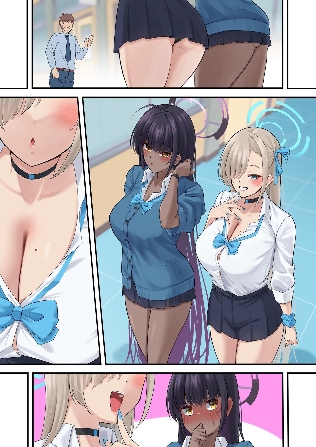 Hood Ore no Seito no Shirokuro Gal ga Dosukebe Enkou Shiteta Ken - Blue archive Teenporn - Page 55