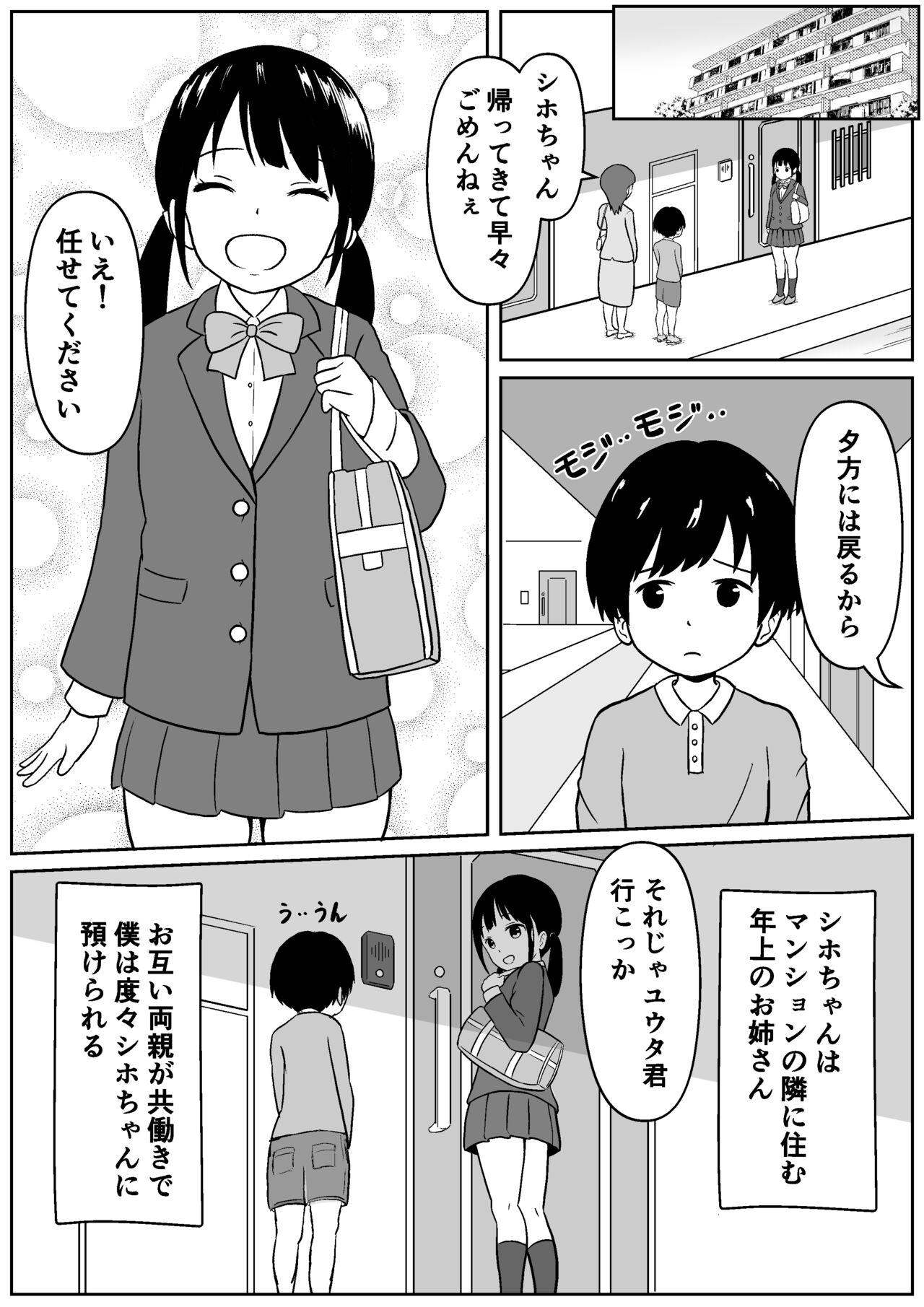 Shemales [Ark] Kinjo no Mesu Ero Onee-chan -Himitsu no Orusuban- Big Boobs - Page 2