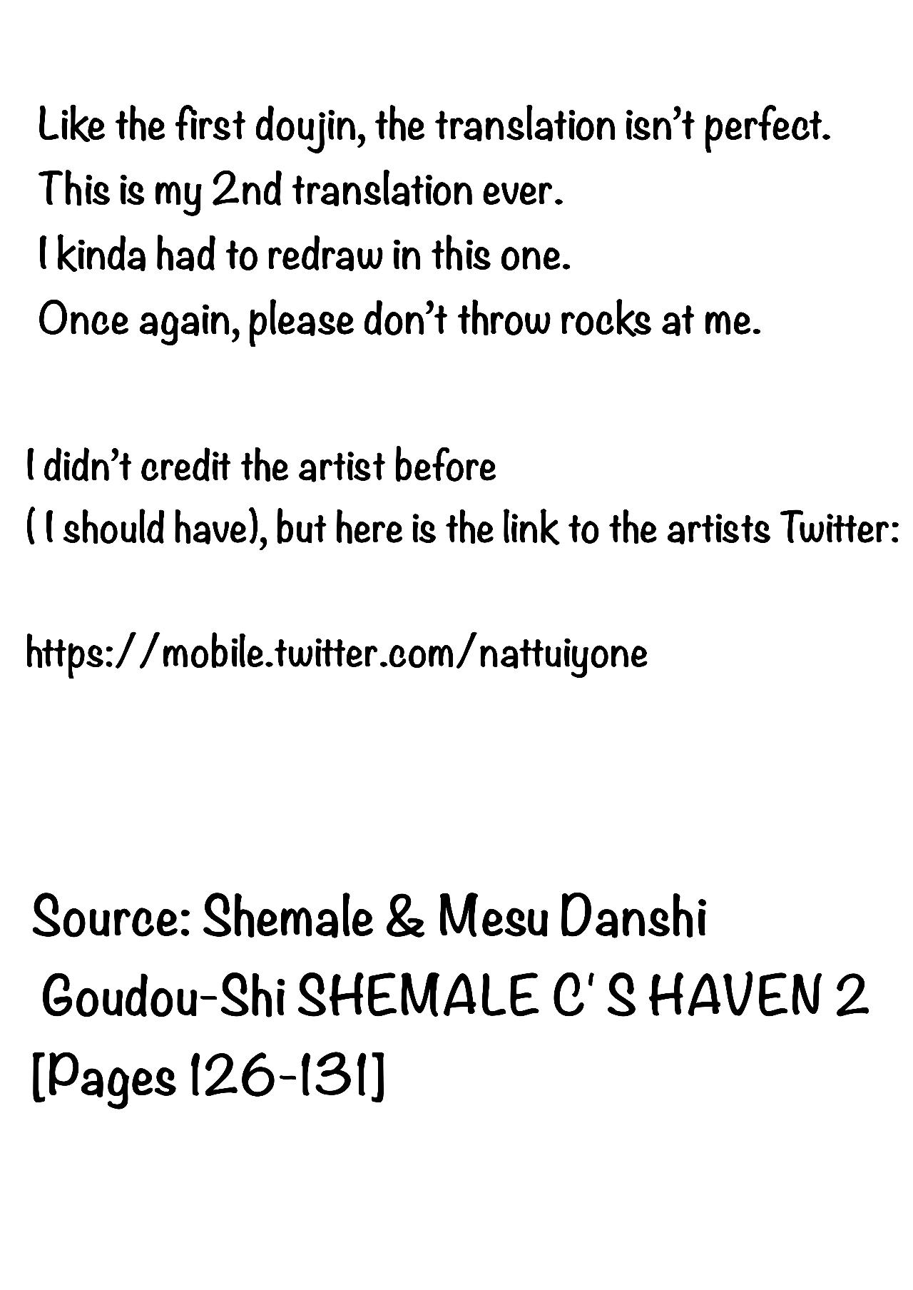 Snatch Shemale & Mesu Danshi Goudou-Shi SHEMALE C' S HAVEN 2 Deep Throat - Page 7