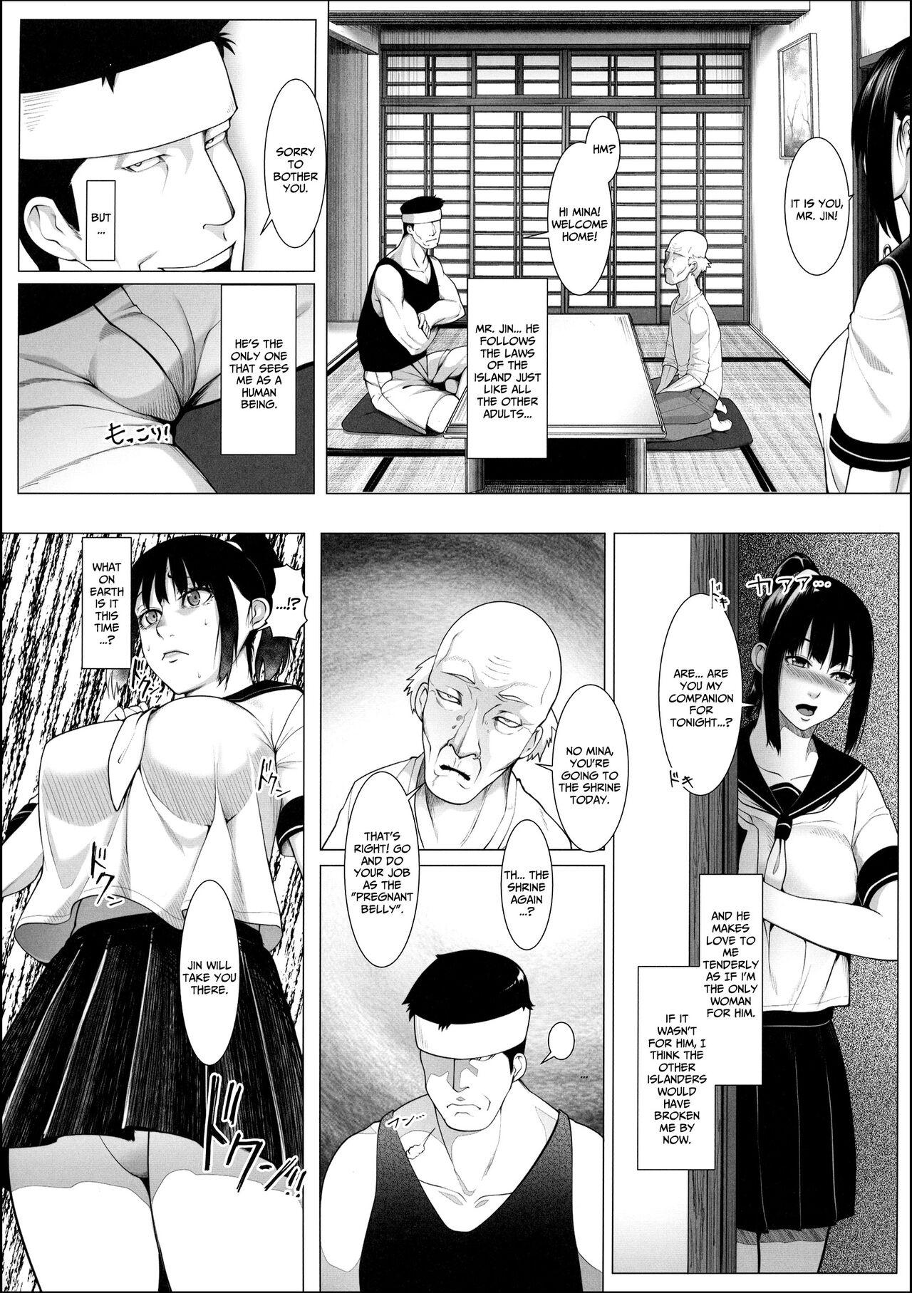 Gay Cock [BIG (big.g)] Haramase no Shima 3 ~Kodane o Shikomare Modaeru Otome~ | Pregnant Island 3 - A Girl is Agonisingly Filled With Semen [English] =CBS= - Original Exhibition - Page 5
