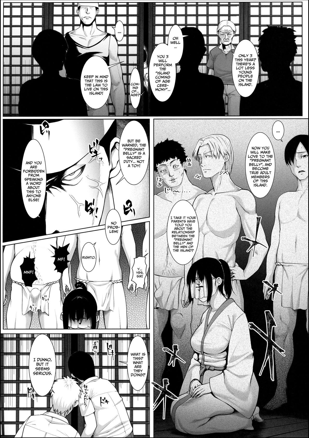 Gay Cock [BIG (big.g)] Haramase no Shima 3 ~Kodane o Shikomare Modaeru Otome~ | Pregnant Island 3 - A Girl is Agonisingly Filled With Semen [English] =CBS= - Original Exhibition - Page 7