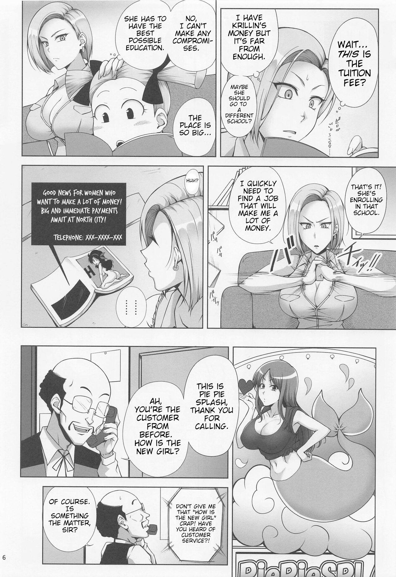 Cum On Face Saikyou Mama wa Kasegitai | The Strongest Mom ever wants to earn some Money - Dragon ball super Fucking - Page 5