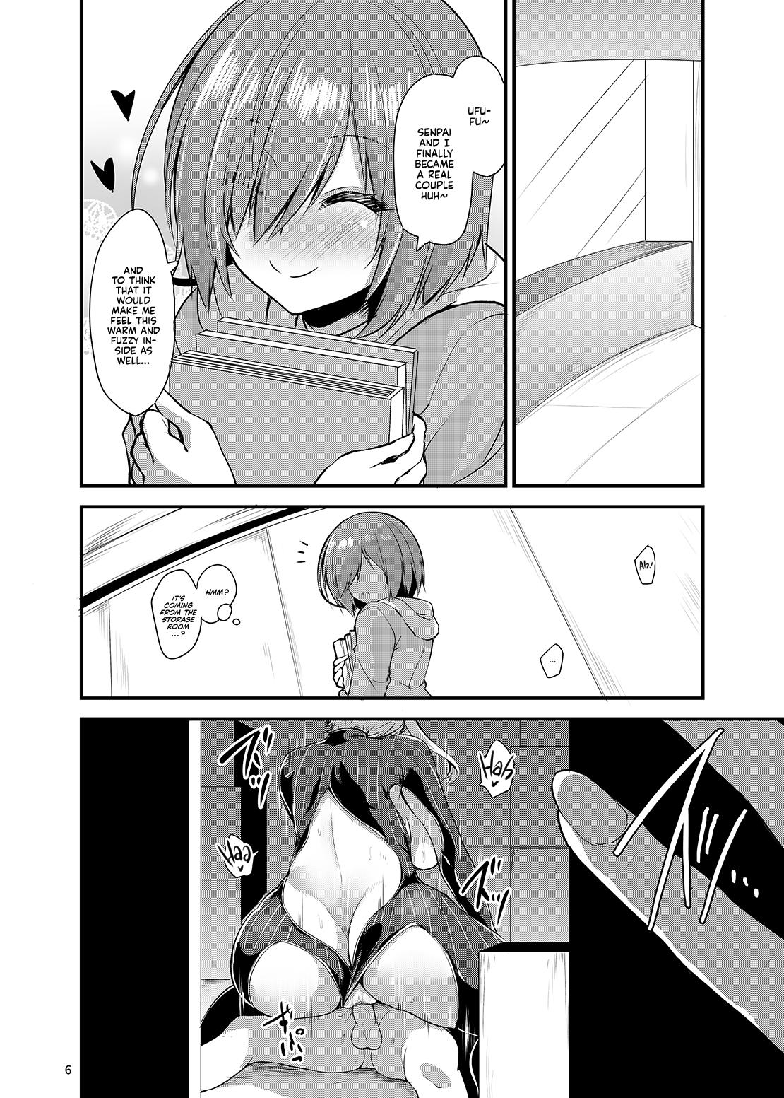 Glamcore A Book About a Corrupted Mash Recklessly Making Love to Her NTR'd Master - Fate grand order Masturbando - Page 5