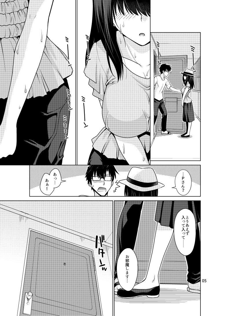 Gay Deepthroat Sagisawa Fumika wa P ni Guchogucho ni Saretai! - The idolmaster Massive - Page 4
