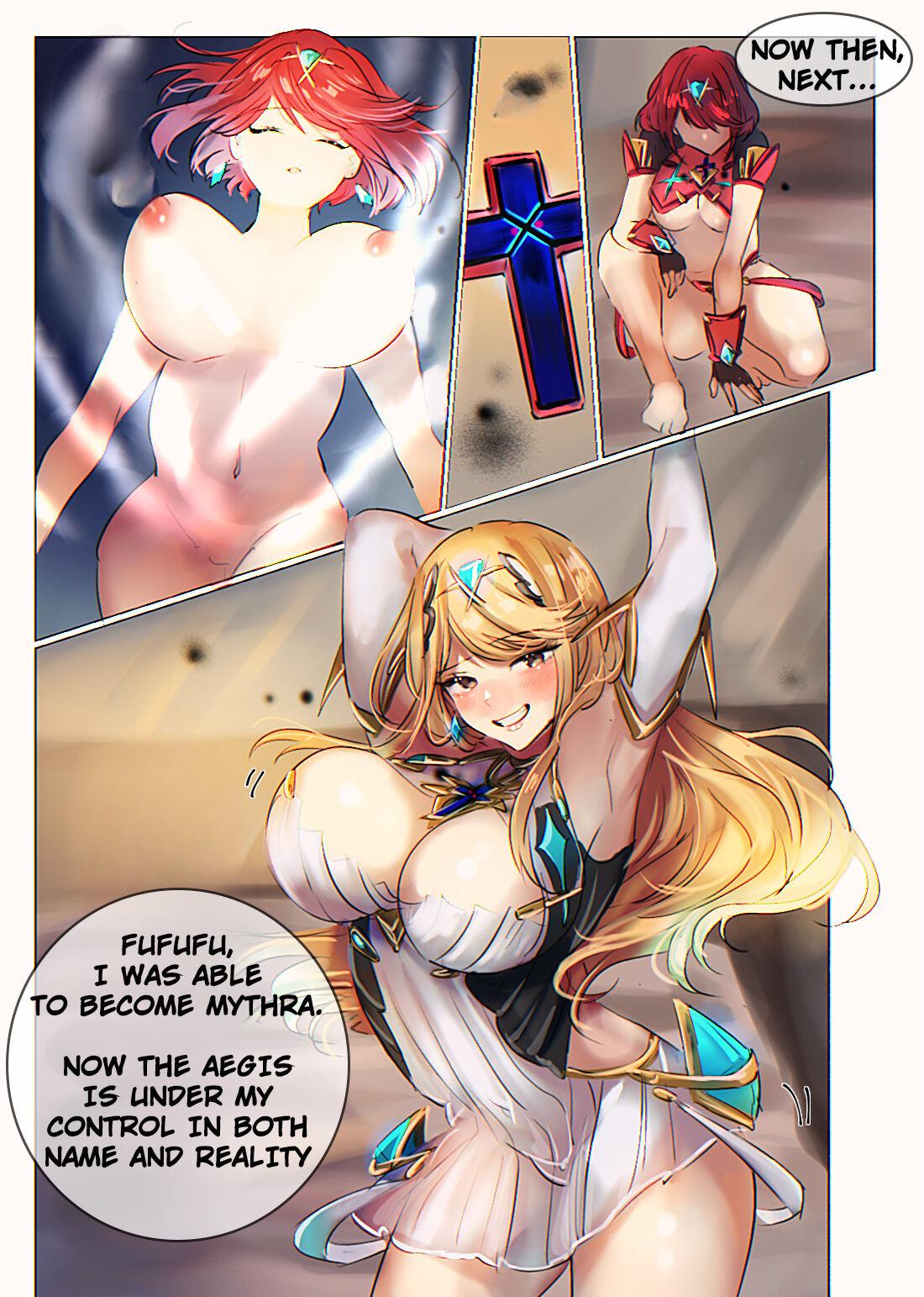 Stepbrother Possessing Pyra and Mythra - Xenoblade chronicles 2 Amateur Blowjob - Page 10