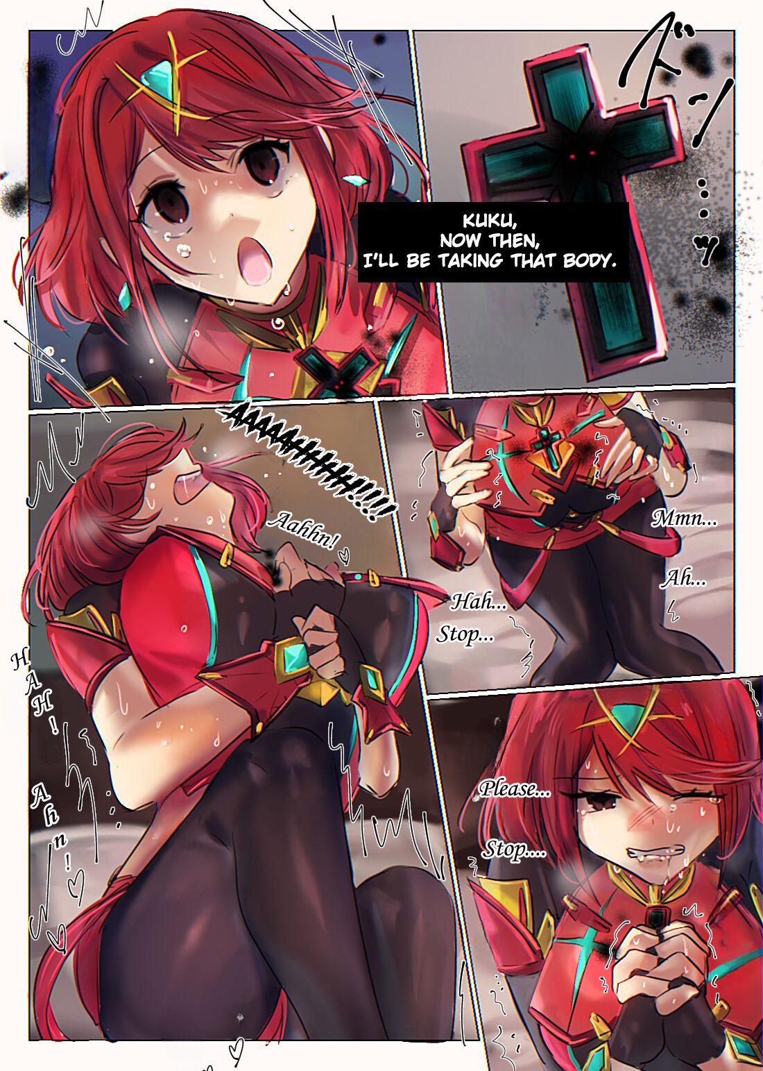 Stepbrother Possessing Pyra and Mythra - Xenoblade chronicles 2 Amateur Blowjob - Page 4