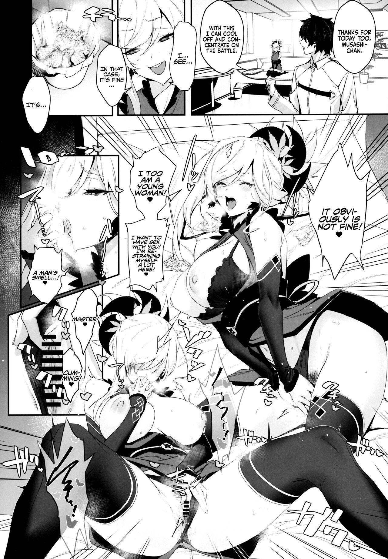 Punish (C101) [Jitaku Vacation (Ulrich)] ServaLove! Vol2! A Late-Blooming Musashi-chan in Love is Defeated by Nipple Torture and Lovey-Dovey Sex (Fate/Grand Order) [English] [Coffedrug] - Fate grand order Titties - Page 6