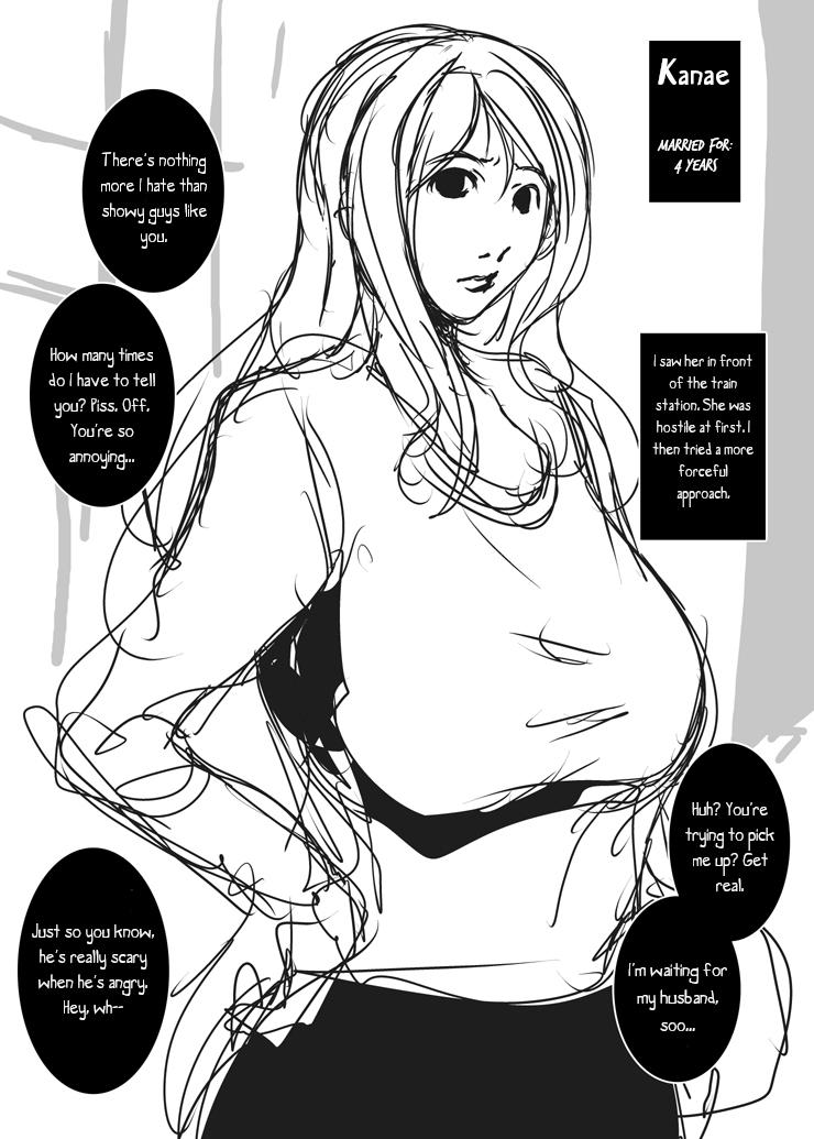Futanari Kyonyuu Hitozuma Nanpa | Picking up big-breasted milfs Rebolando - Page 1
