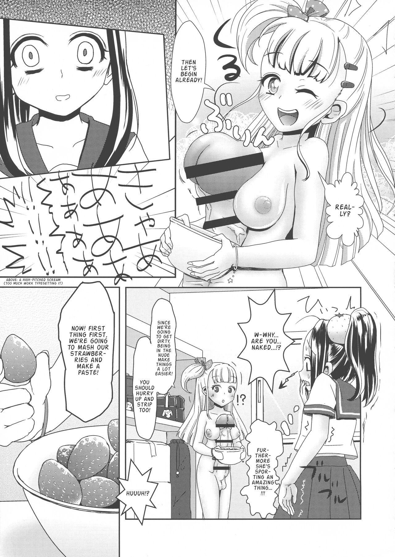 Hardcore Fucking Futanari JK no Ichigo Milk no Tsukurikata | The Futanari High-schooler's Strawberry Milk Recipe - Original Hardsex - Page 5