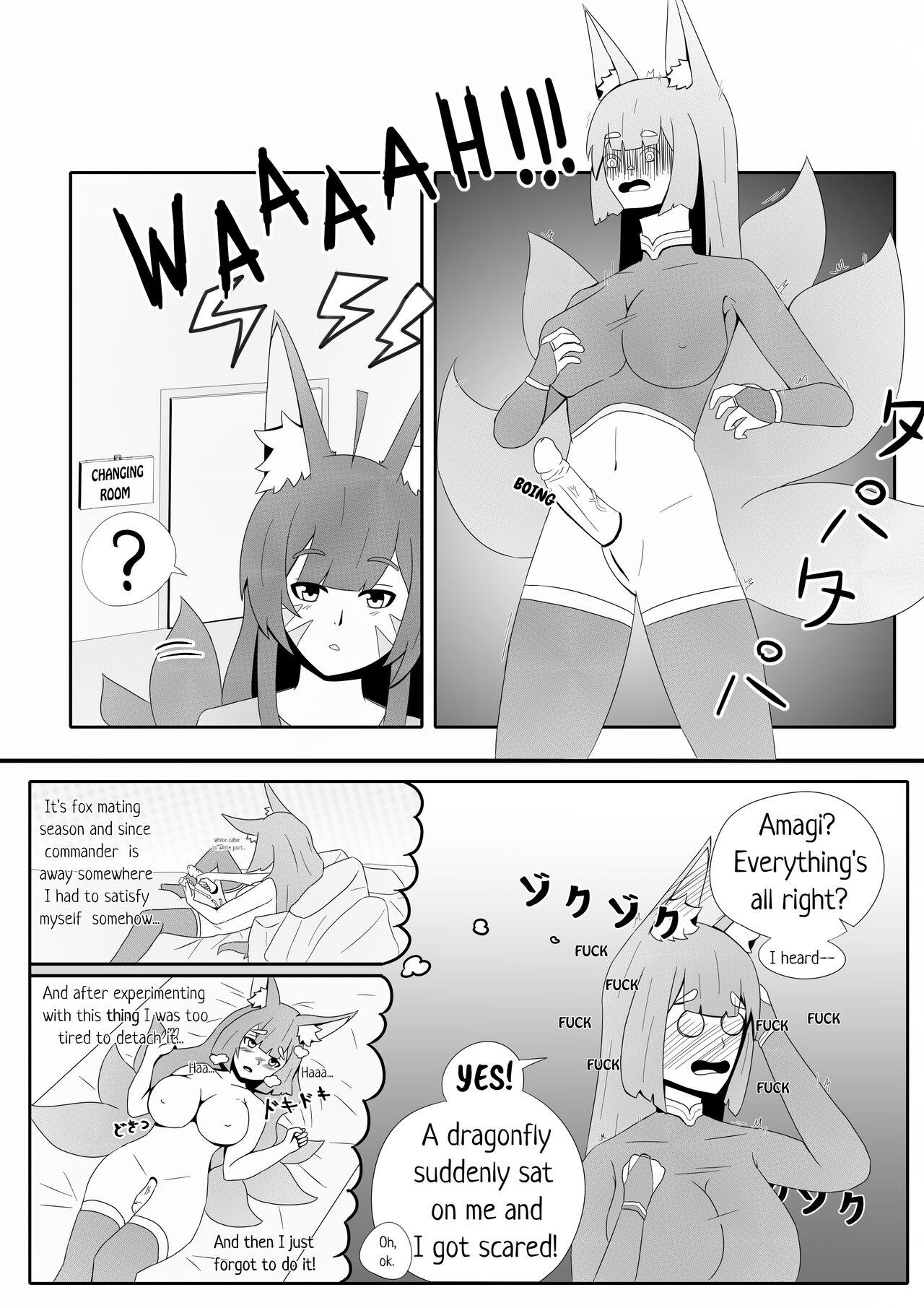 Blow Job Amagi's very special massage - Azur lane Horny Sluts - Page 5