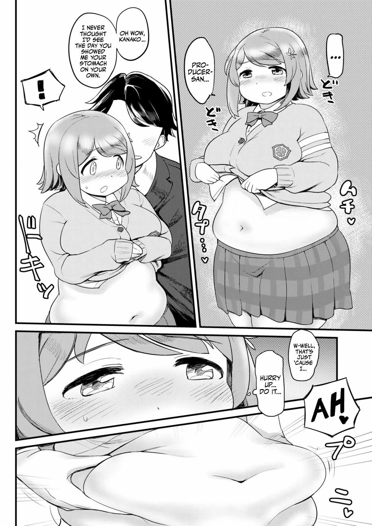 Hard Cock Kanako no Onaka. | Kanako's Belly. - The idolmaster Anus - Page 5