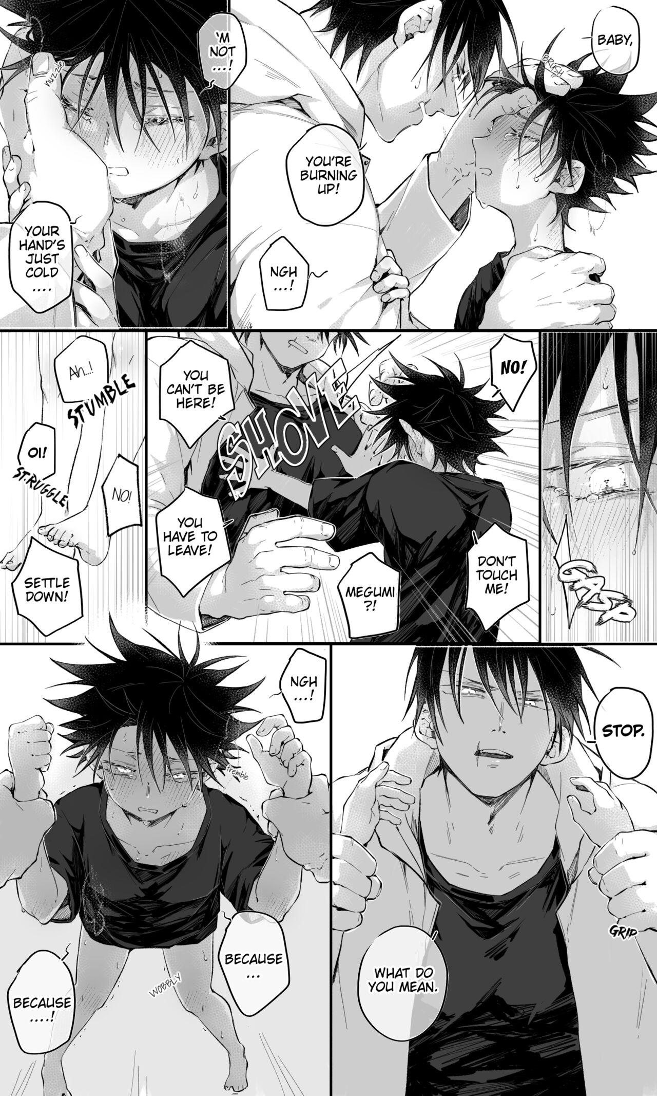 Orgasms Shotagumi doesn’t feel well and gets hugs and kisses - Jujutsu kaisen Hand Job - Page 2