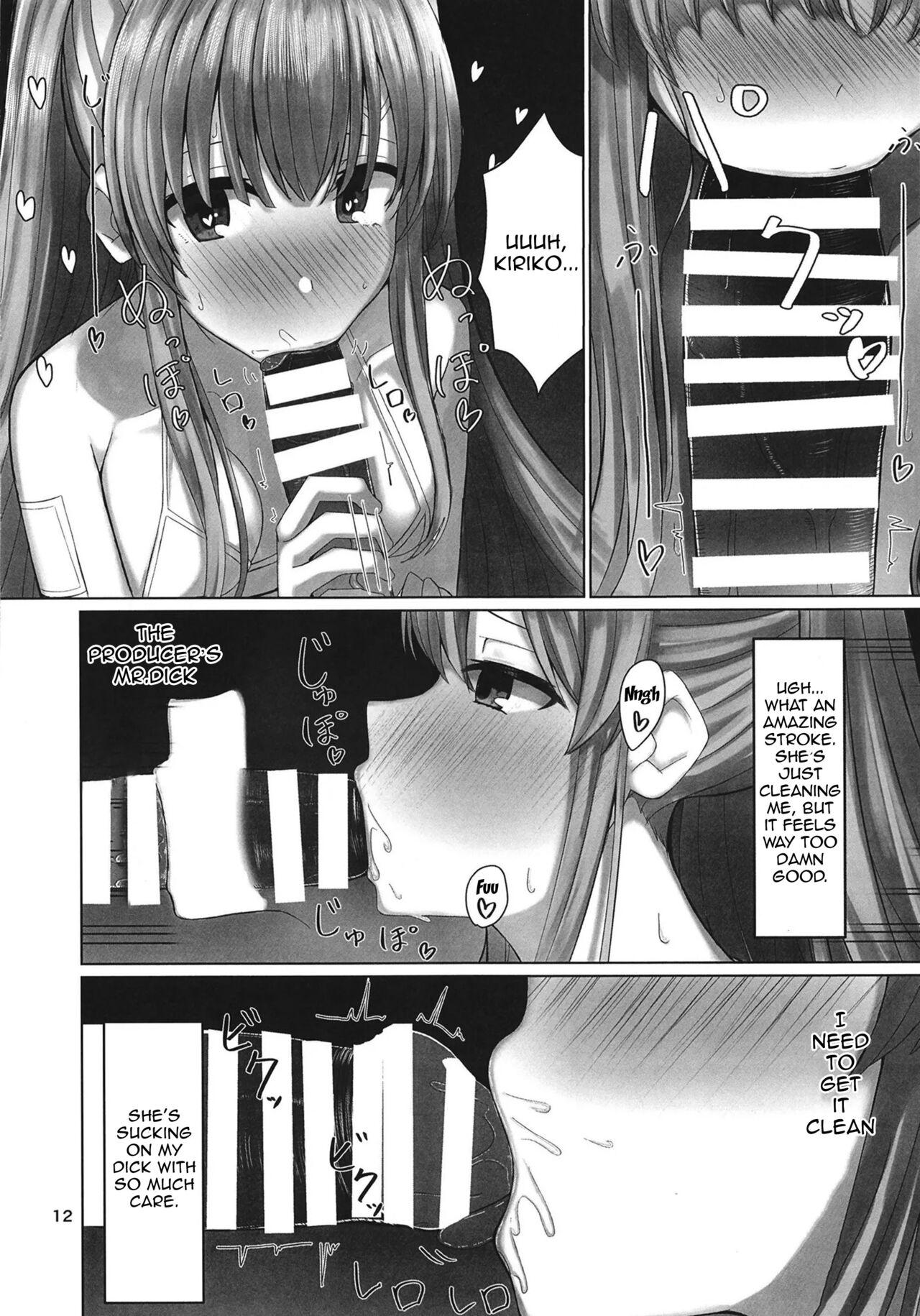 Stranger Kiriko to Ichaicha Ecchi Suru Dake no Hon | A book that's all about having lovey dovey sex with Kiriko - The idolmaster Boy Fuck Girl - Page 12
