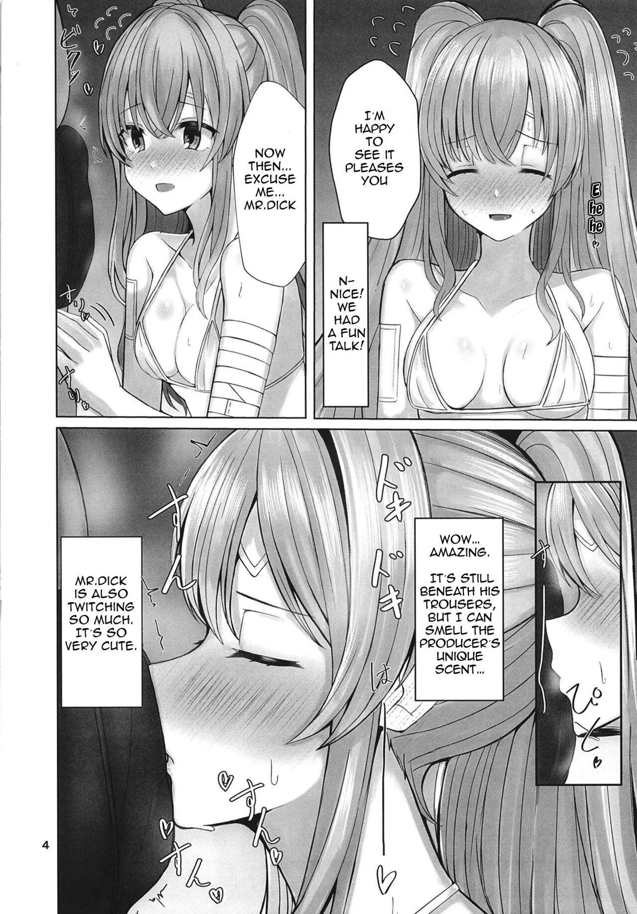 Stranger Kiriko to Ichaicha Ecchi Suru Dake no Hon | A book that's all about having lovey dovey sex with Kiriko - The idolmaster Boy Fuck Girl - Page 4
