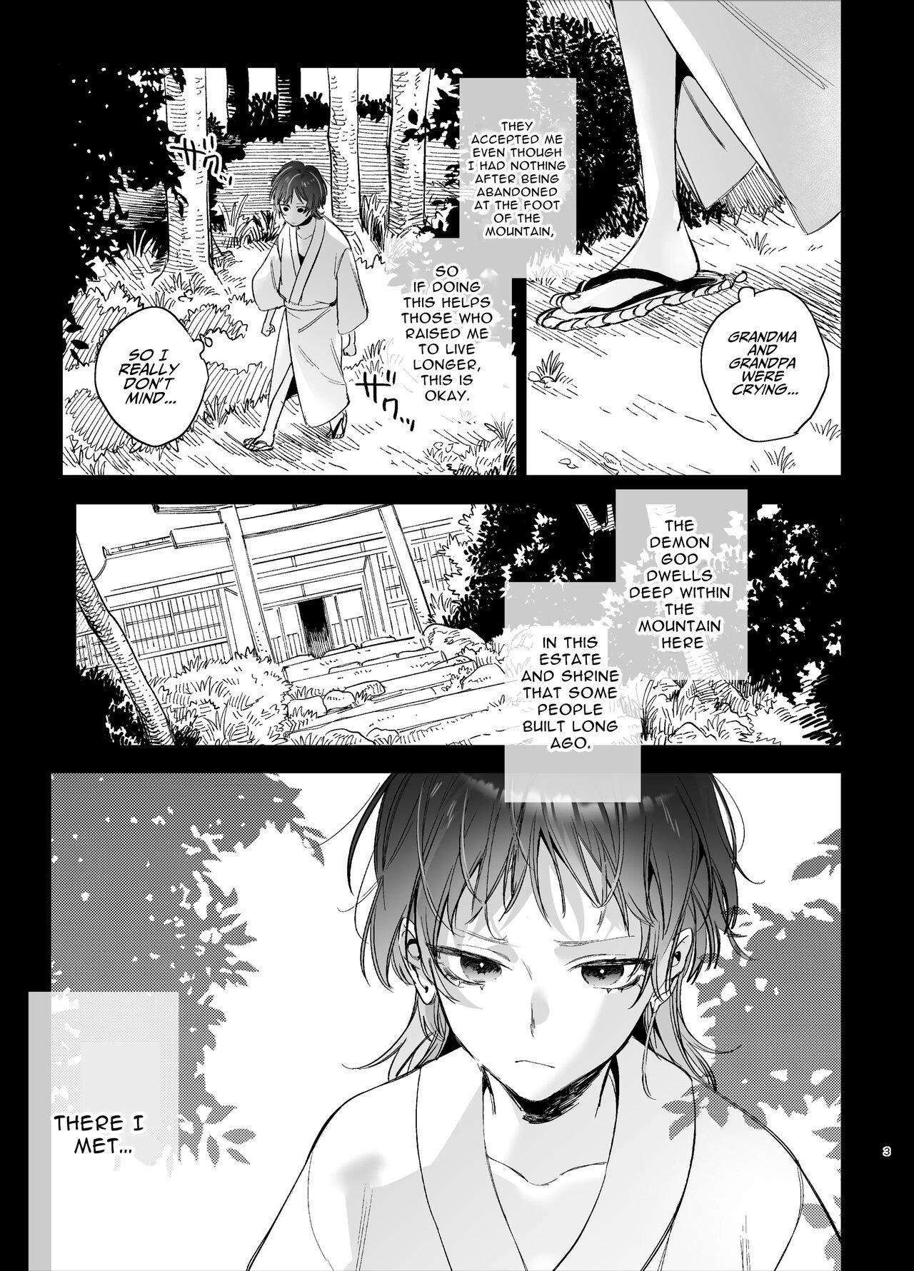 Boys Ikenie Onna Wa Kodokuna Kijin Sama Ni Ban Kōbi De To Sareru | The Sacrificial Maiden Corrupted by Coupling With an Oni - Original Mulher - Page 4