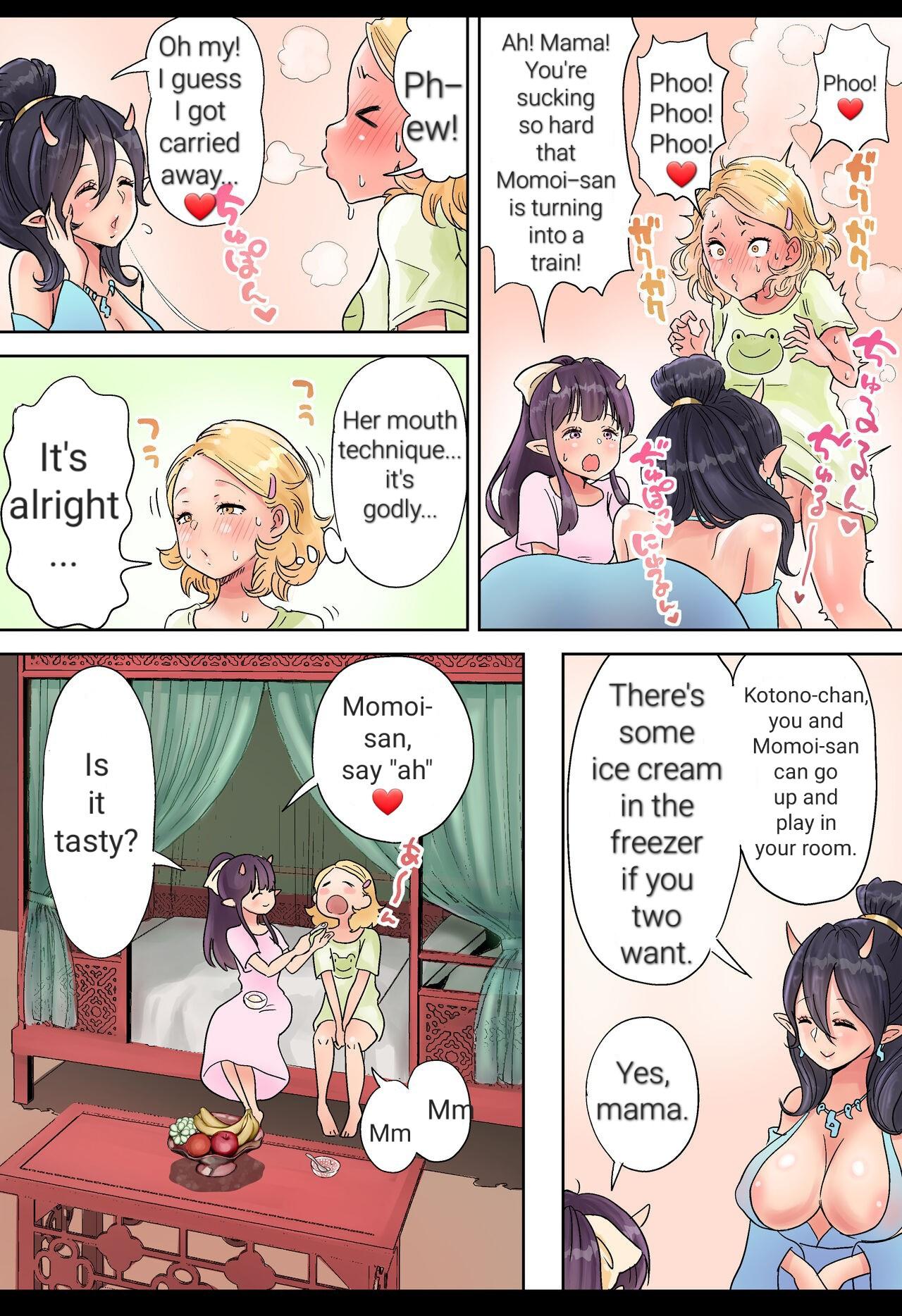 Class Room Futanari x Oni Mother and Daughter Penetration - Page 8