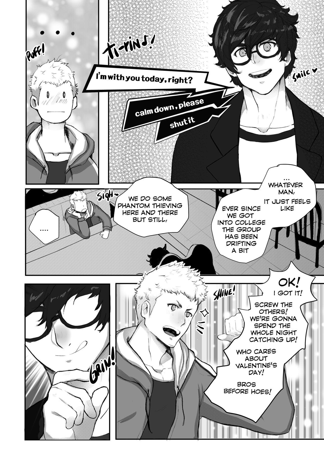 Amateur Teen Valentine’s Night - Persona 5 Analplay - Page 7